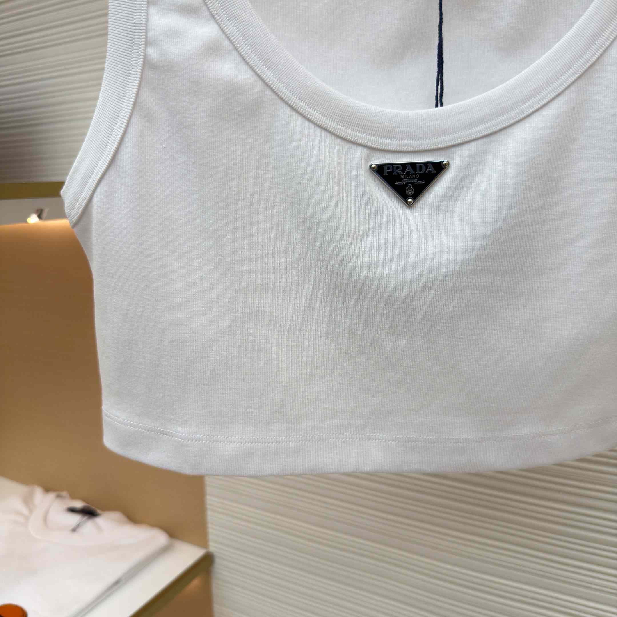 Prada Jersey Cropped Top - DopestKickz