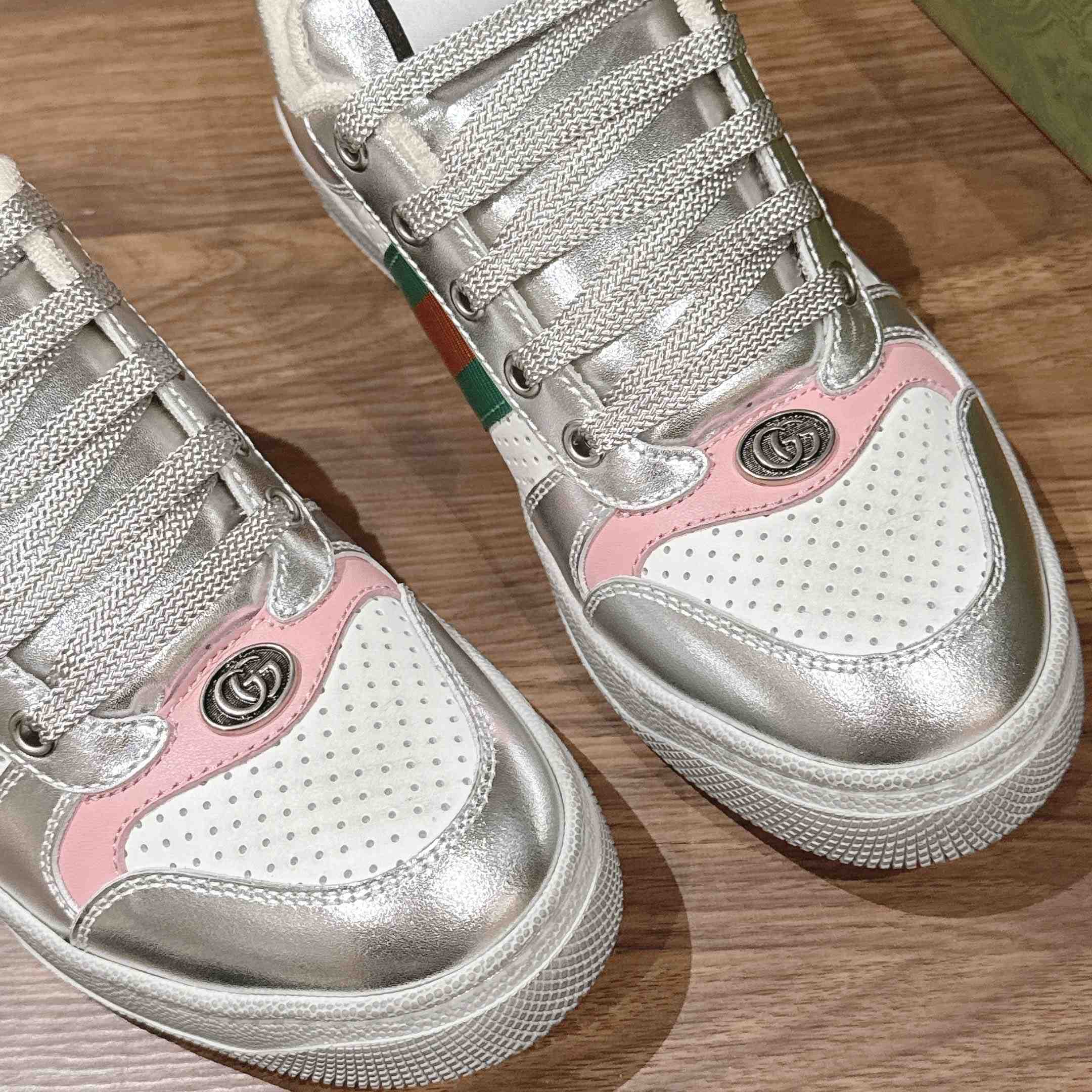 Gucci Worn-Out Effect Screener Sneaker - DopestKickz