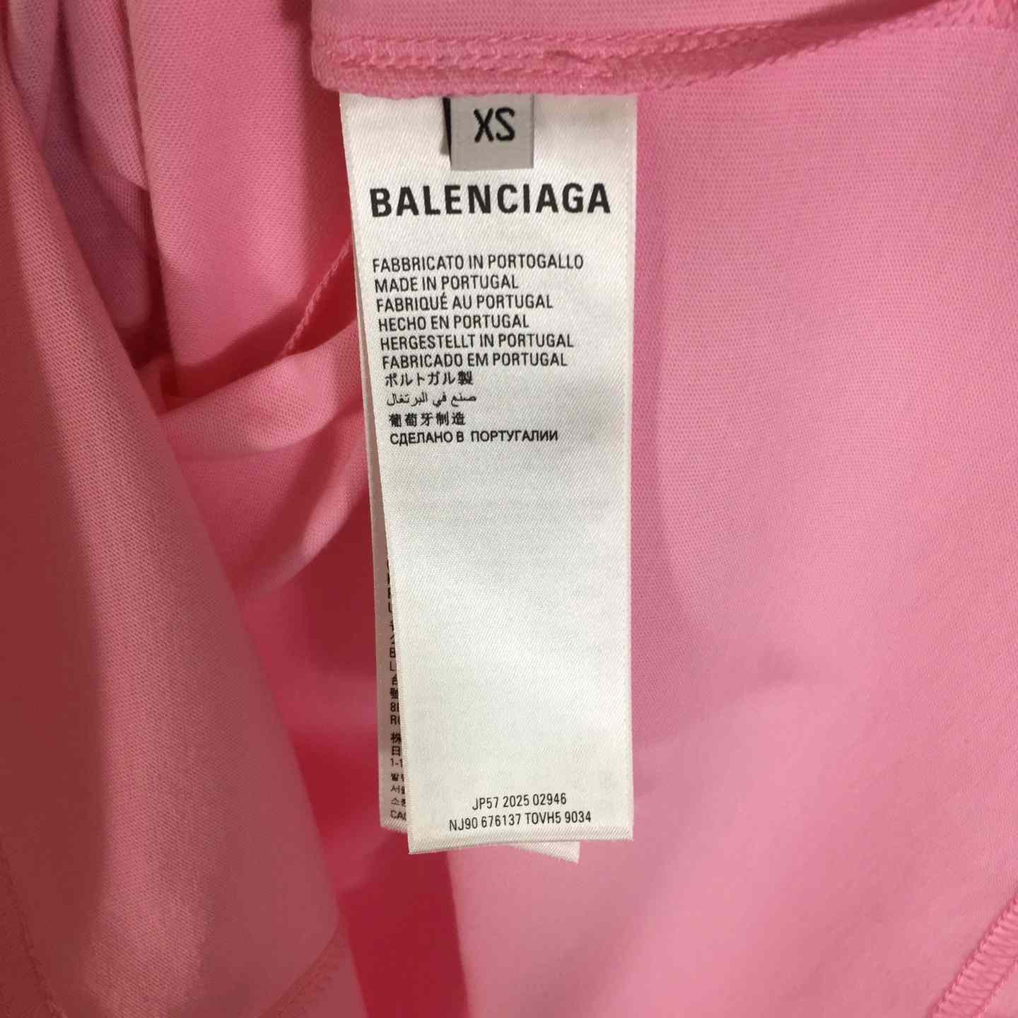 Balenciaga Vintage Surfer Oversized T-Shirt in old pink dry jersey - DopestKickz