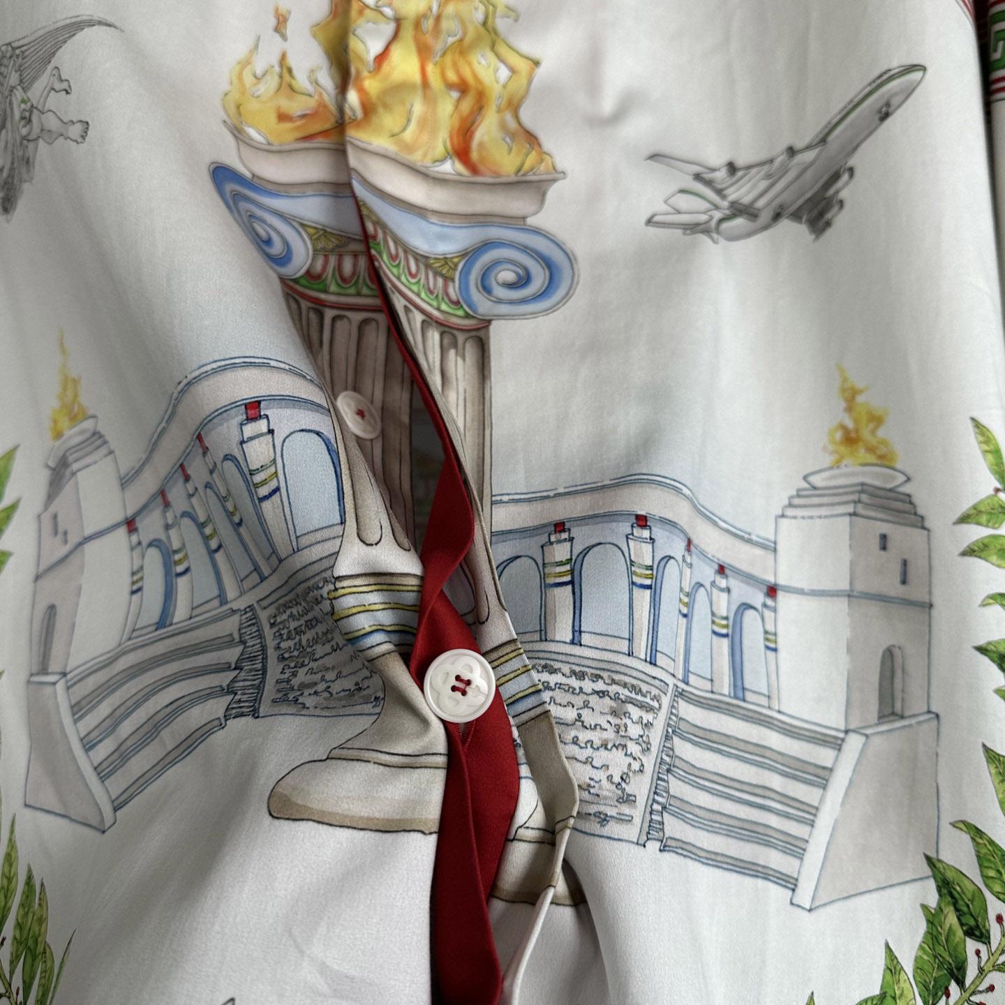 Casablanca  Unique Games Printed Cotton Shirt - DopestKickz