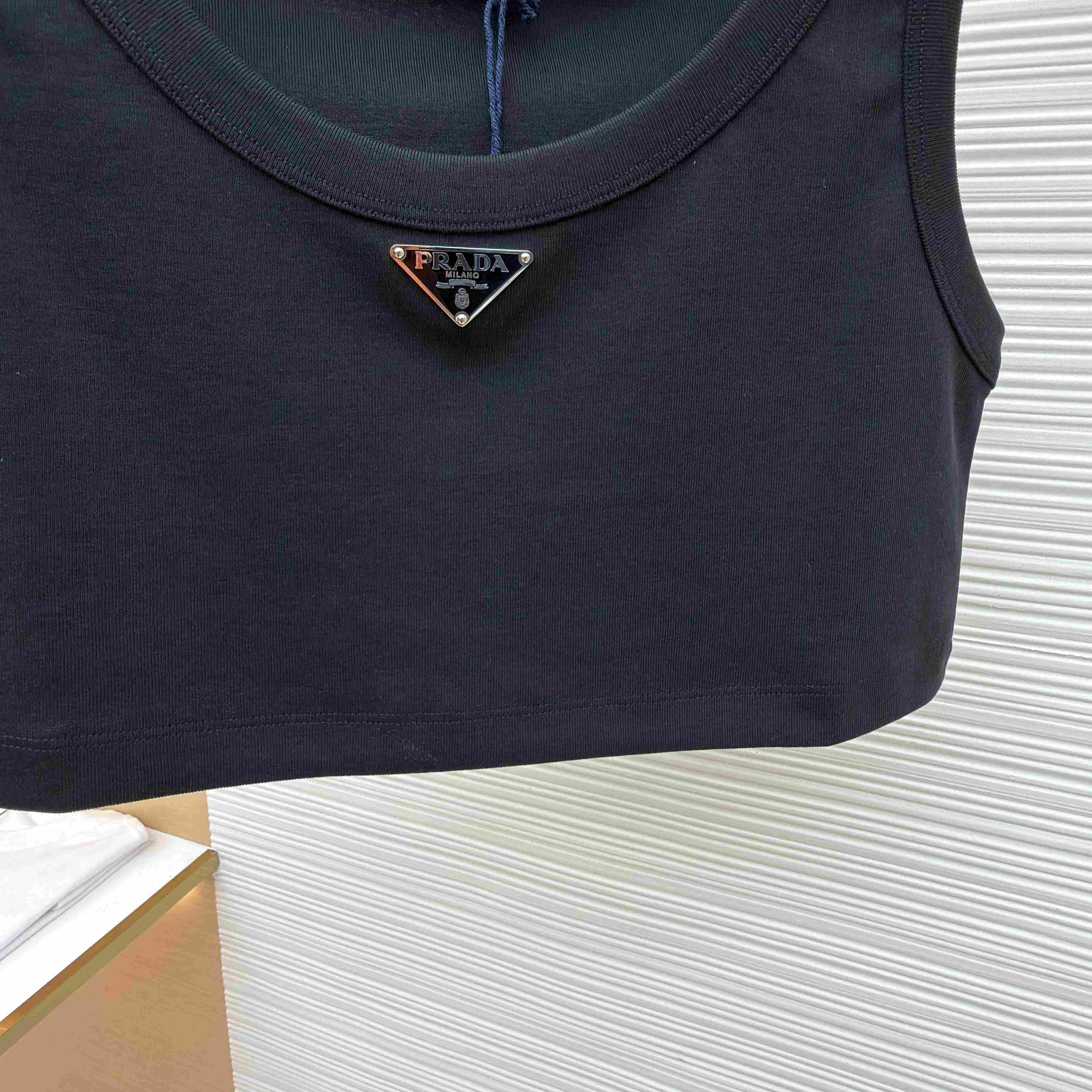 Prada Jersey Cropped Top - DopestKickz