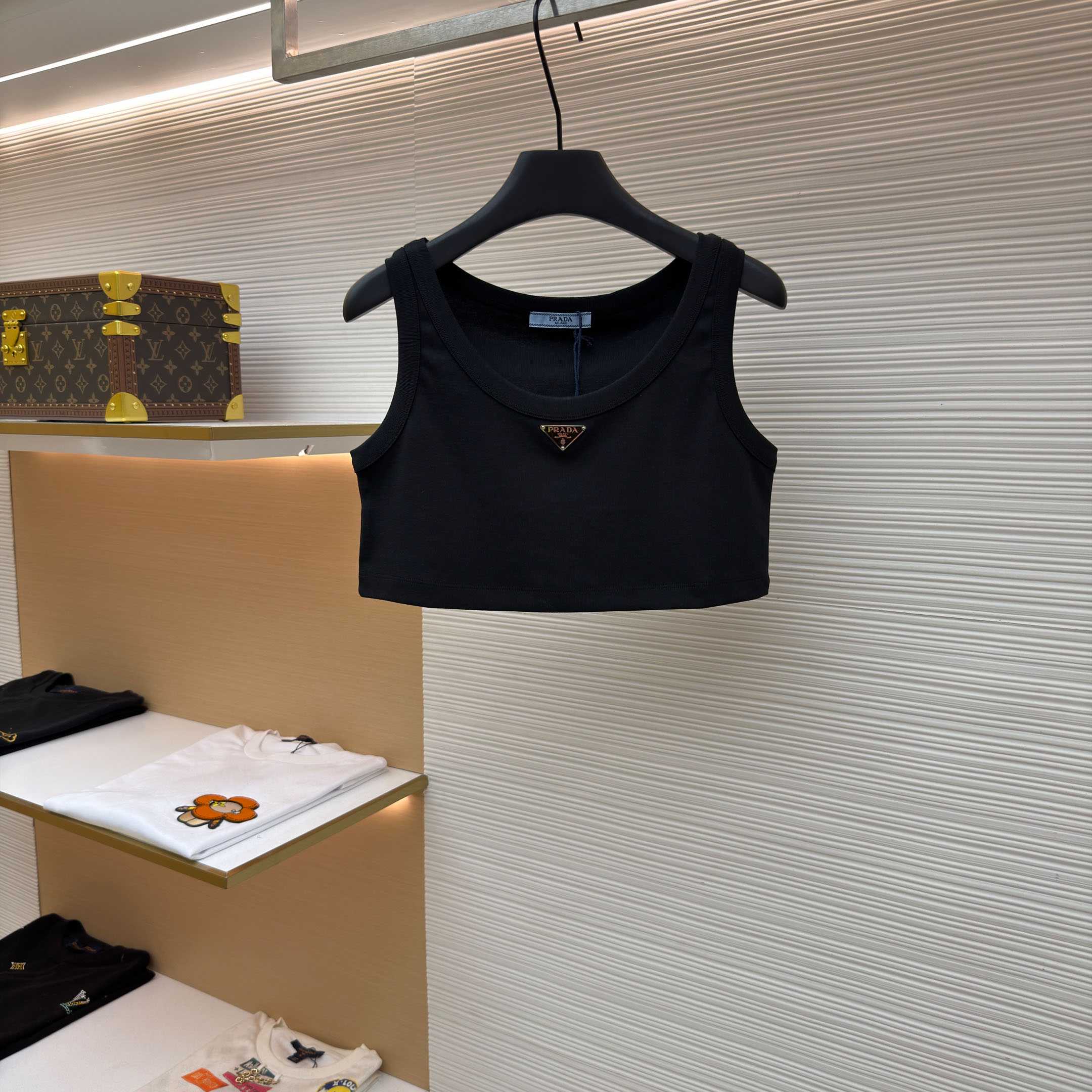 Prada Jersey Cropped Top - DopestKickz