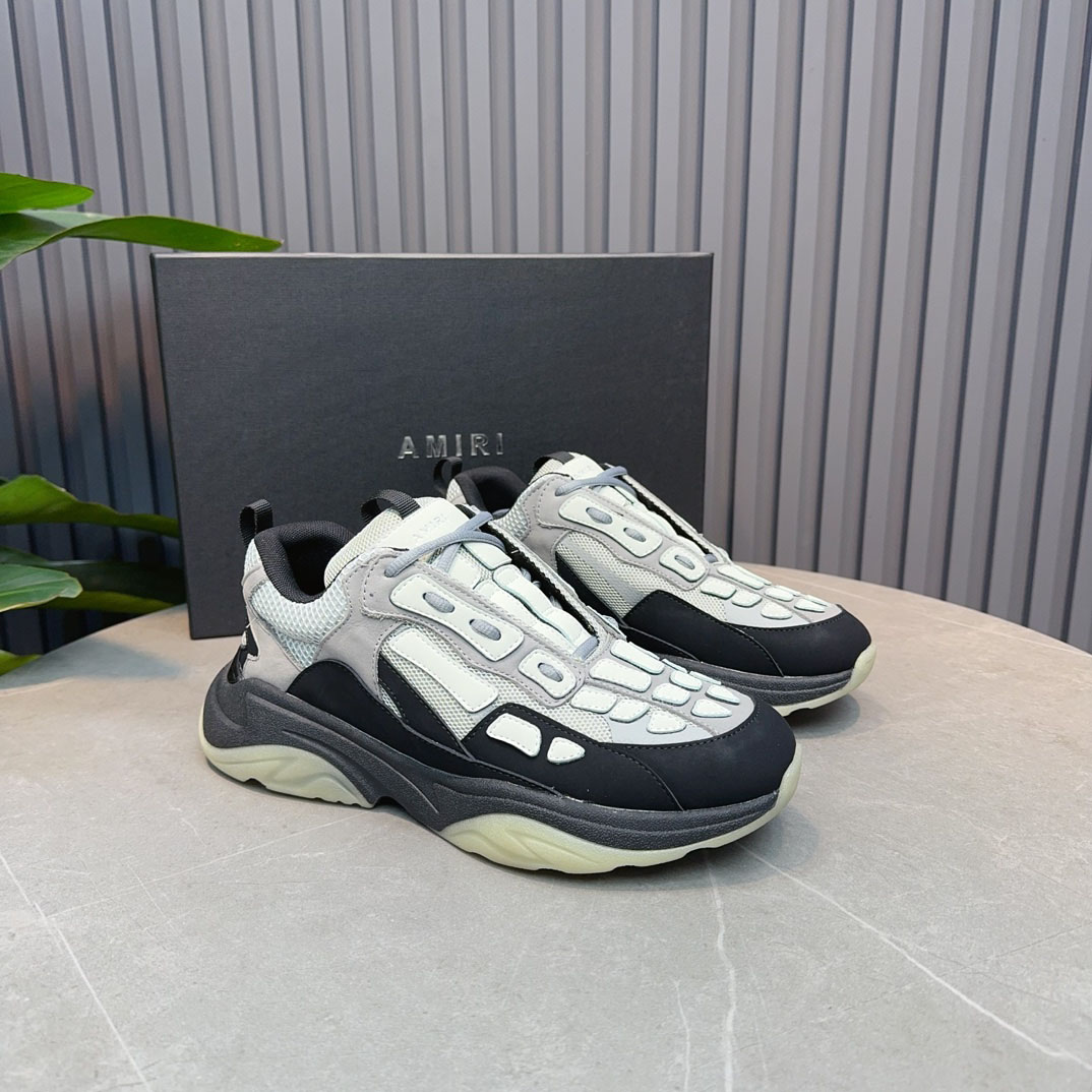 Amiri Bone Runner 'Black Grey' - DopestKickz