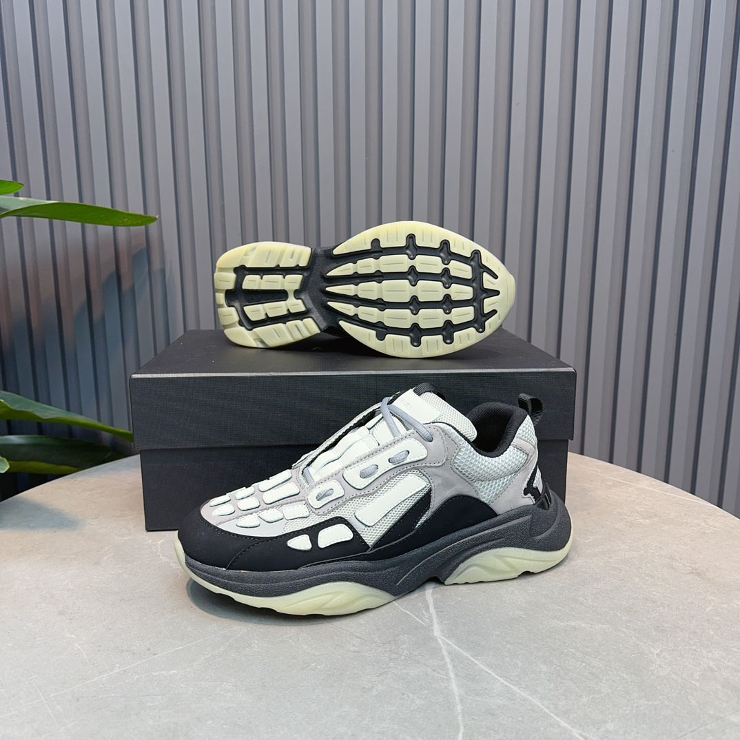 Amiri Bone Runner 'Black Grey' - DopestKickz