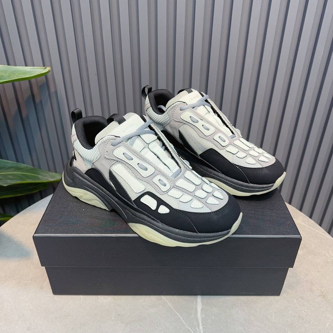 Amiri Bone Runner 'Black Grey' - DopestKickz
