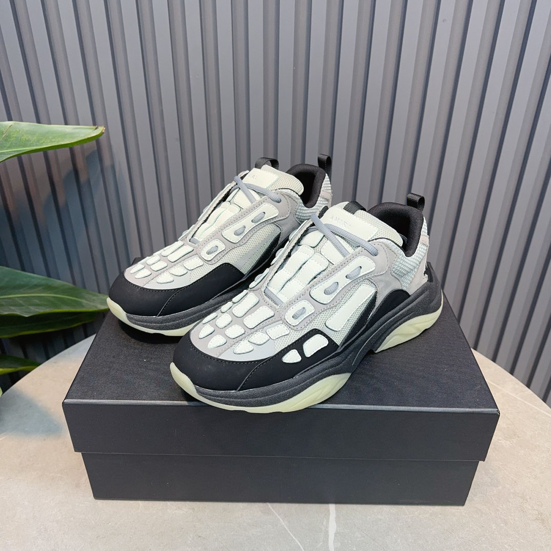 Amiri Bone Runner 'Black Grey' - DopestKickz