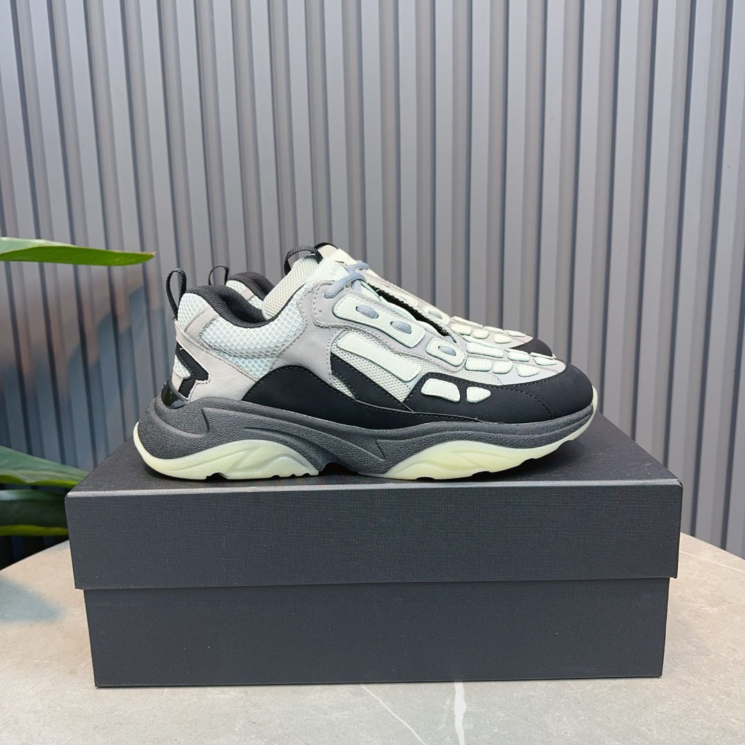 Amiri Bone Runner 'Black Grey' - DopestKickz