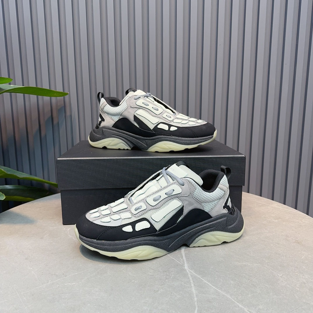 Amiri Bone Runner 'Black Grey' - DopestKickz