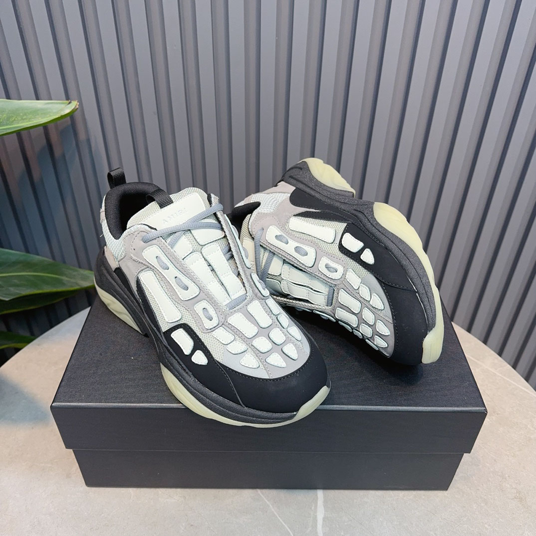 Amiri Bone Runner 'Black Grey' - DopestKickz