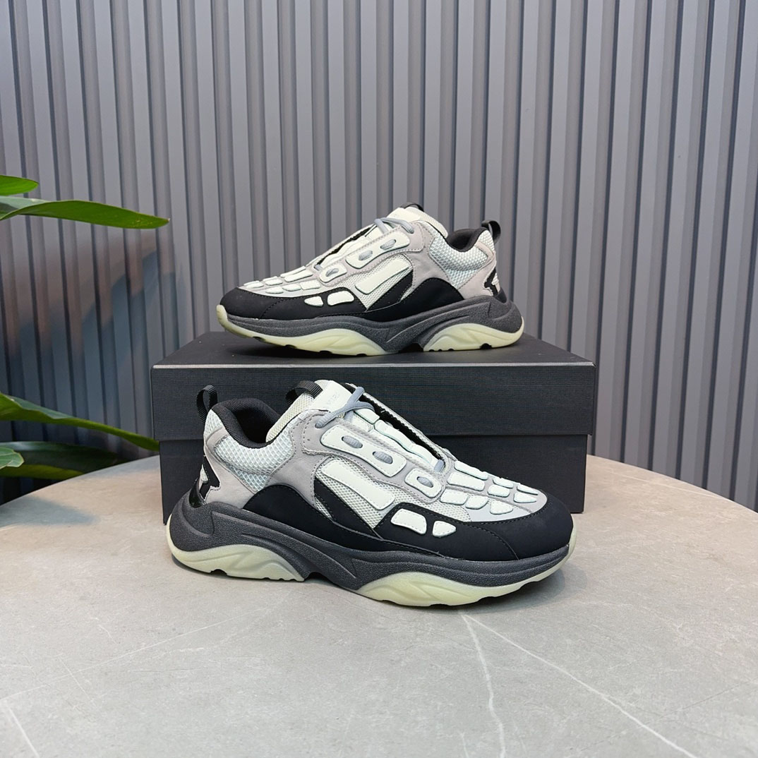 Amiri Bone Runner 'Black Grey' - DopestKickz