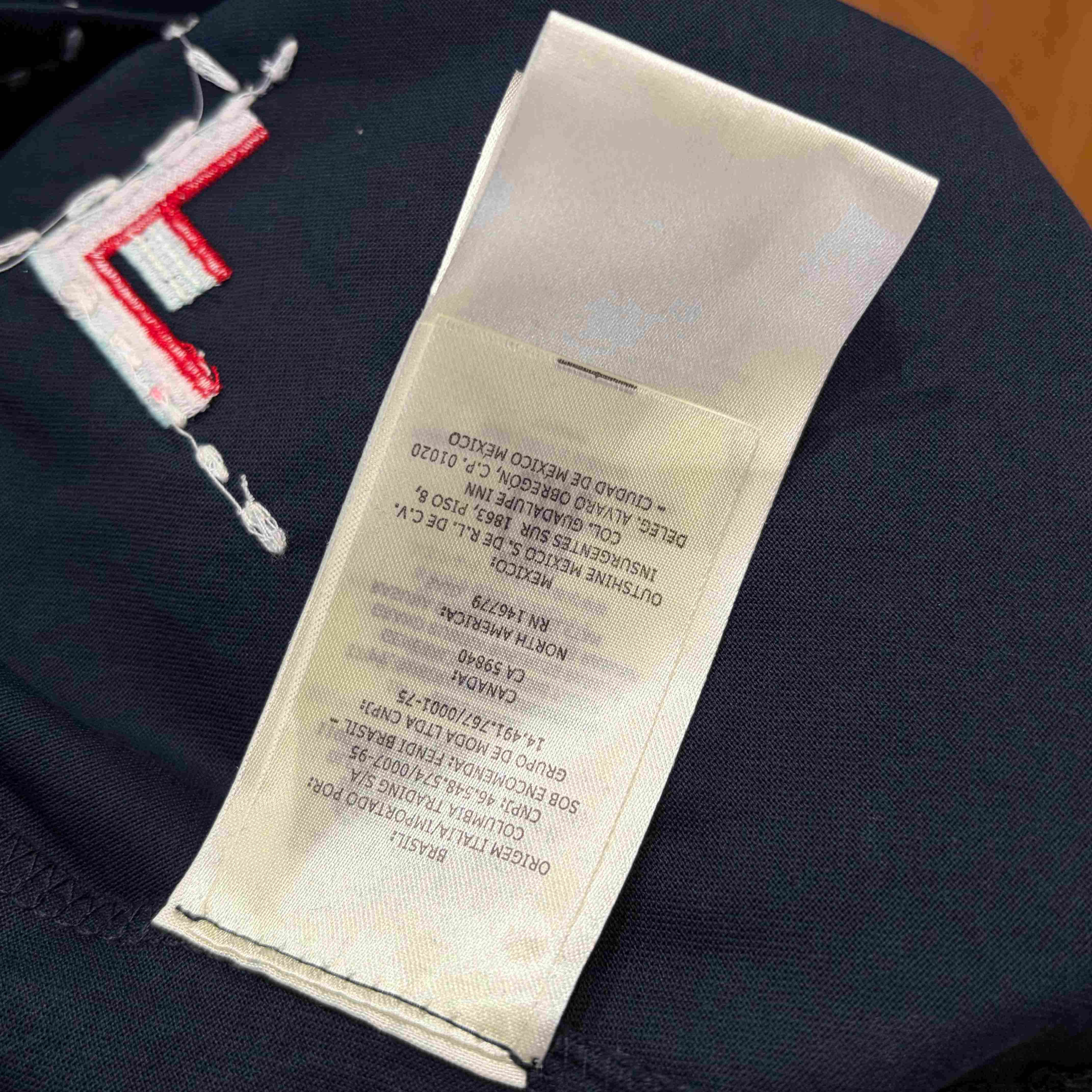 Fendi Dark Blue Cotton T-shirt - DopestKickz