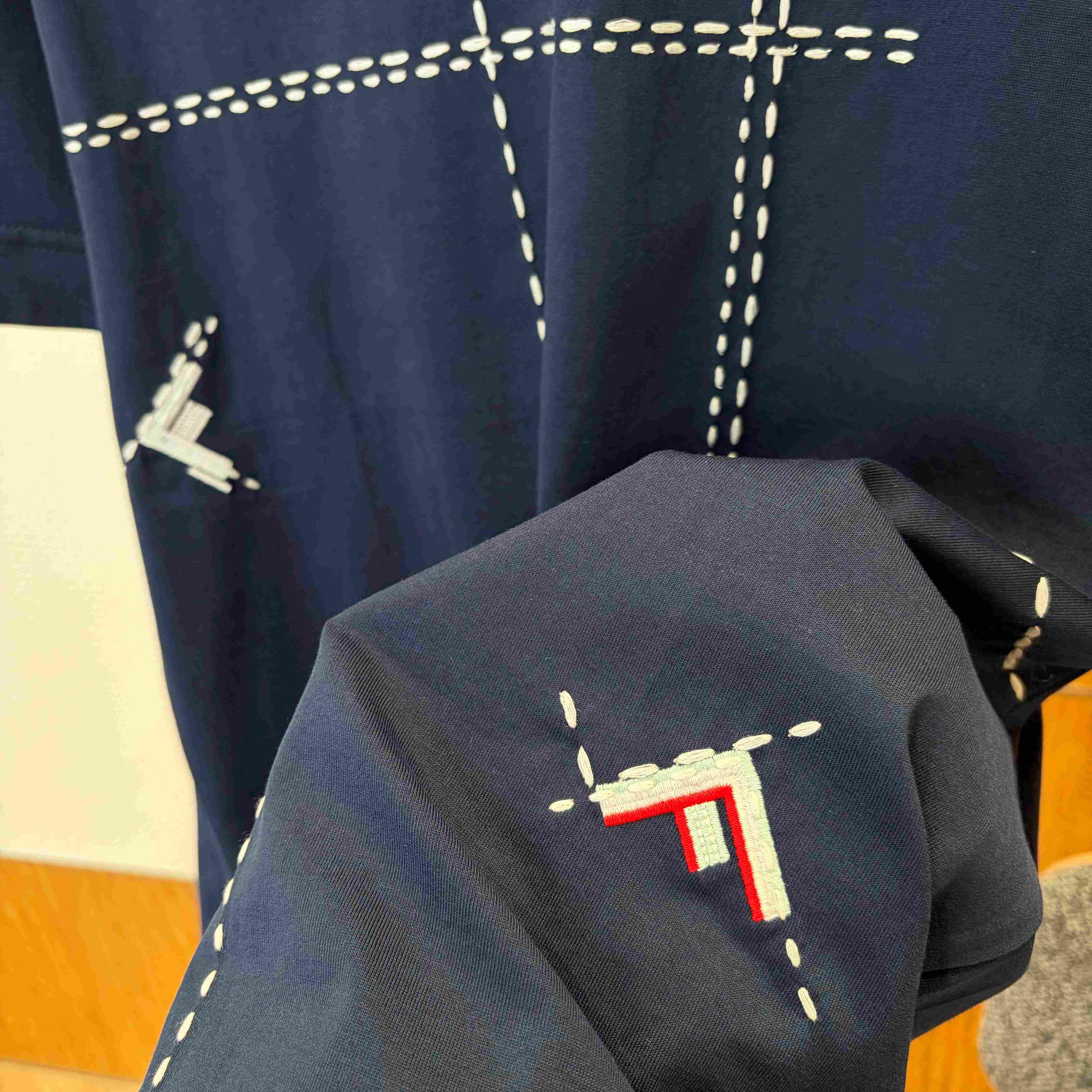 Fendi Dark Blue Cotton T-shirt - DopestKickz