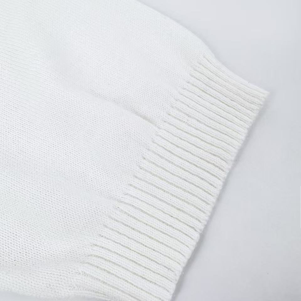 Fendi White Cotton And Cashmere Jumper - DopestKickz