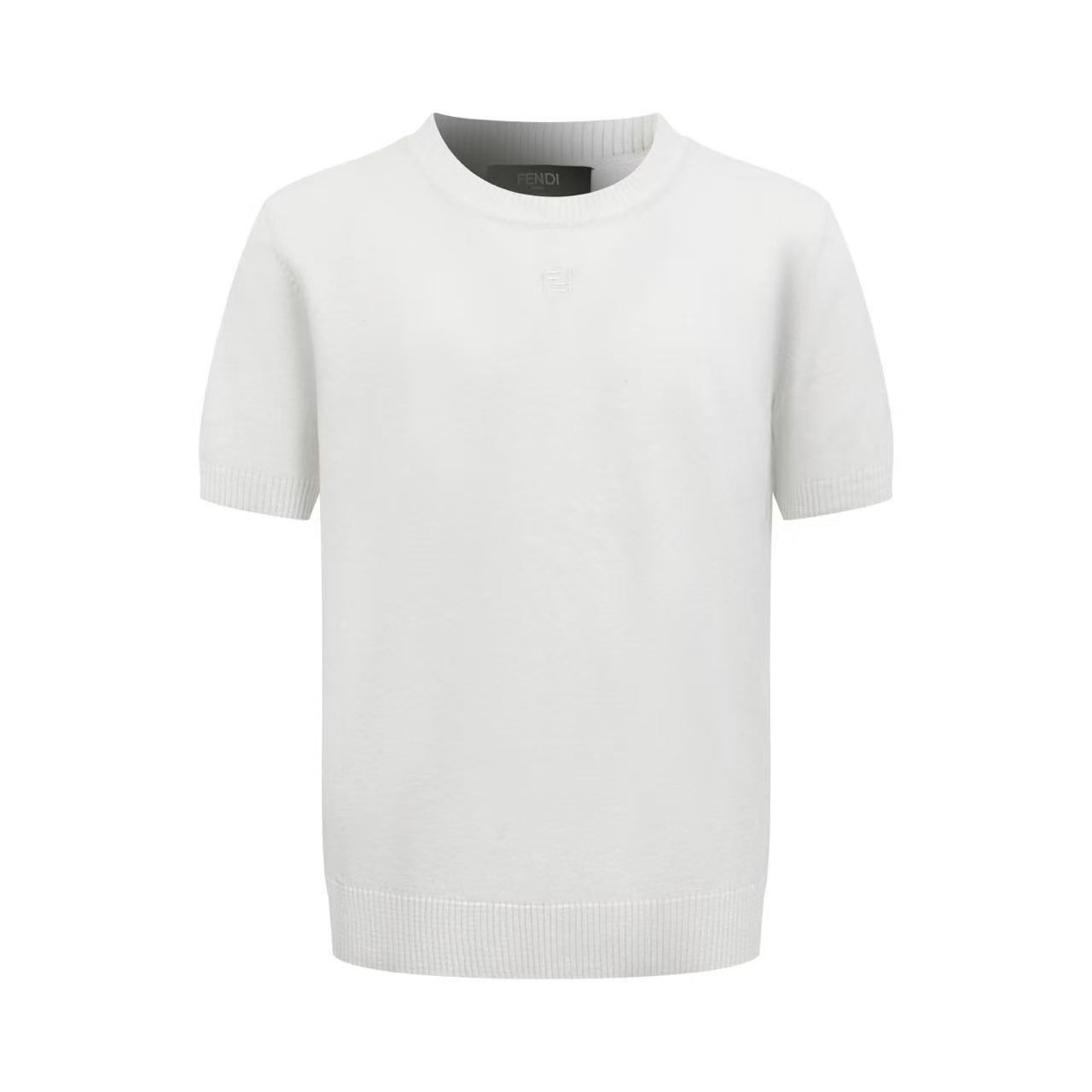 Fendi White Cotton And Cashmere Jumper - DopestKickz