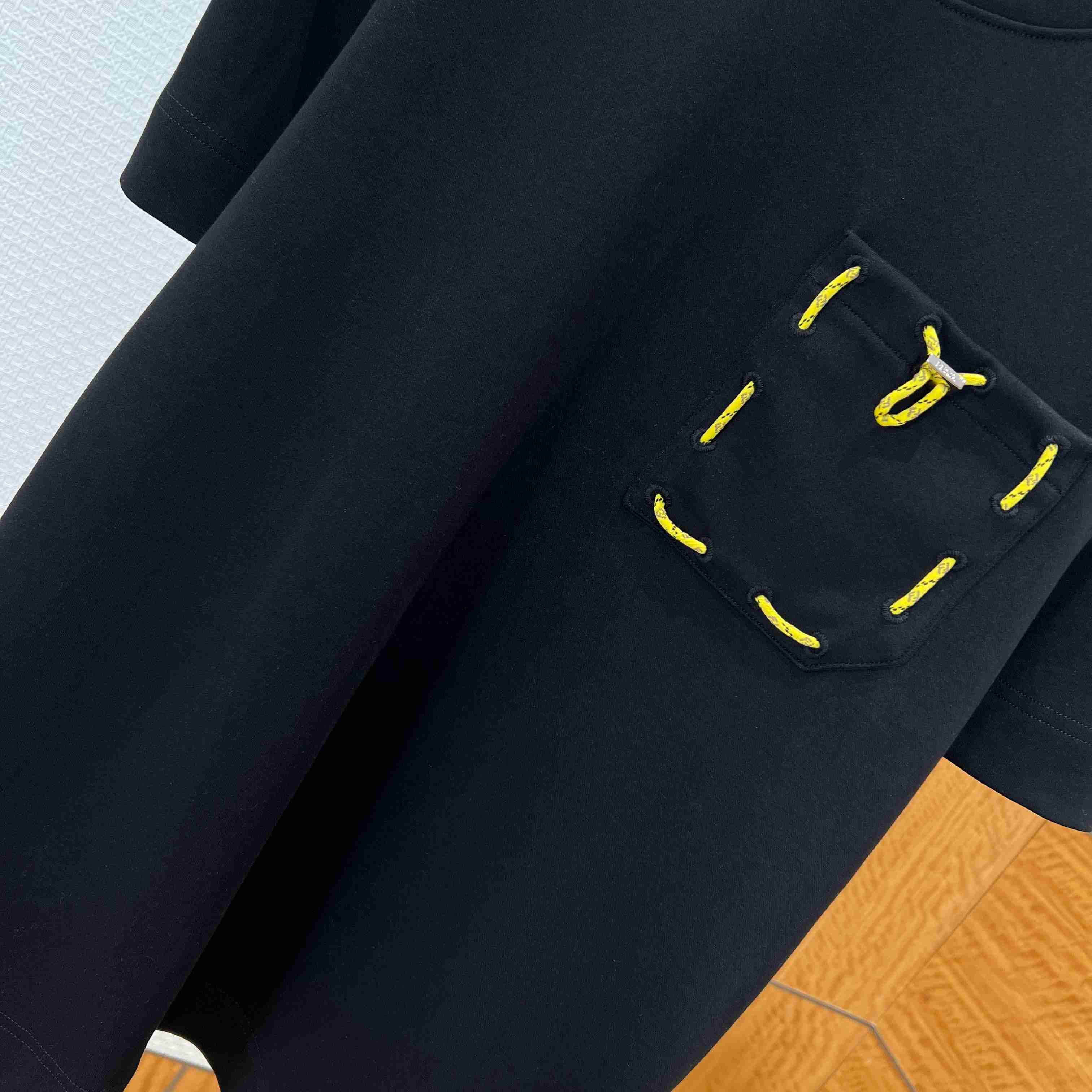 Fendi Black Cotton T-shirt - DopestKickz