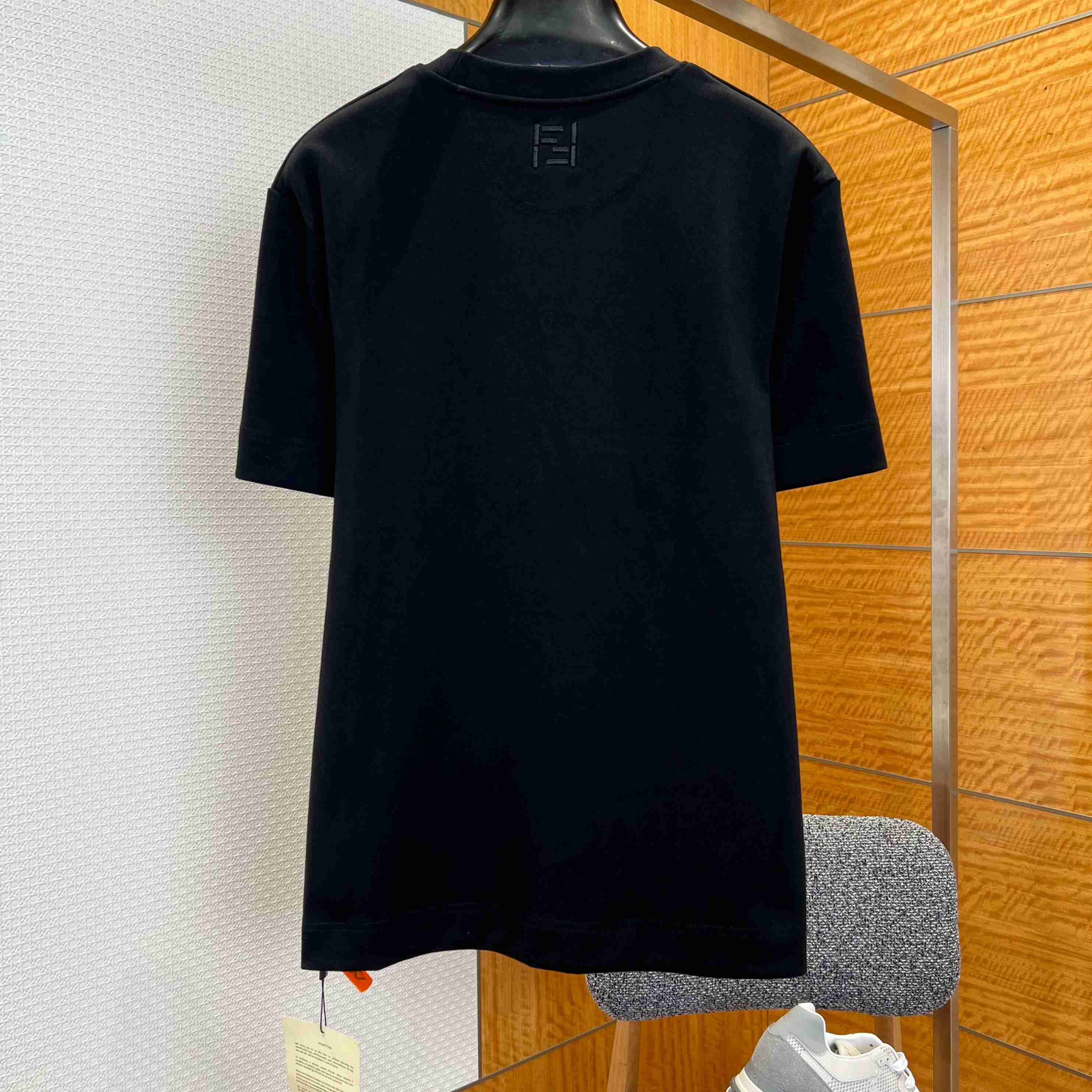 Fendi Black Cotton T-shirt - DopestKickz