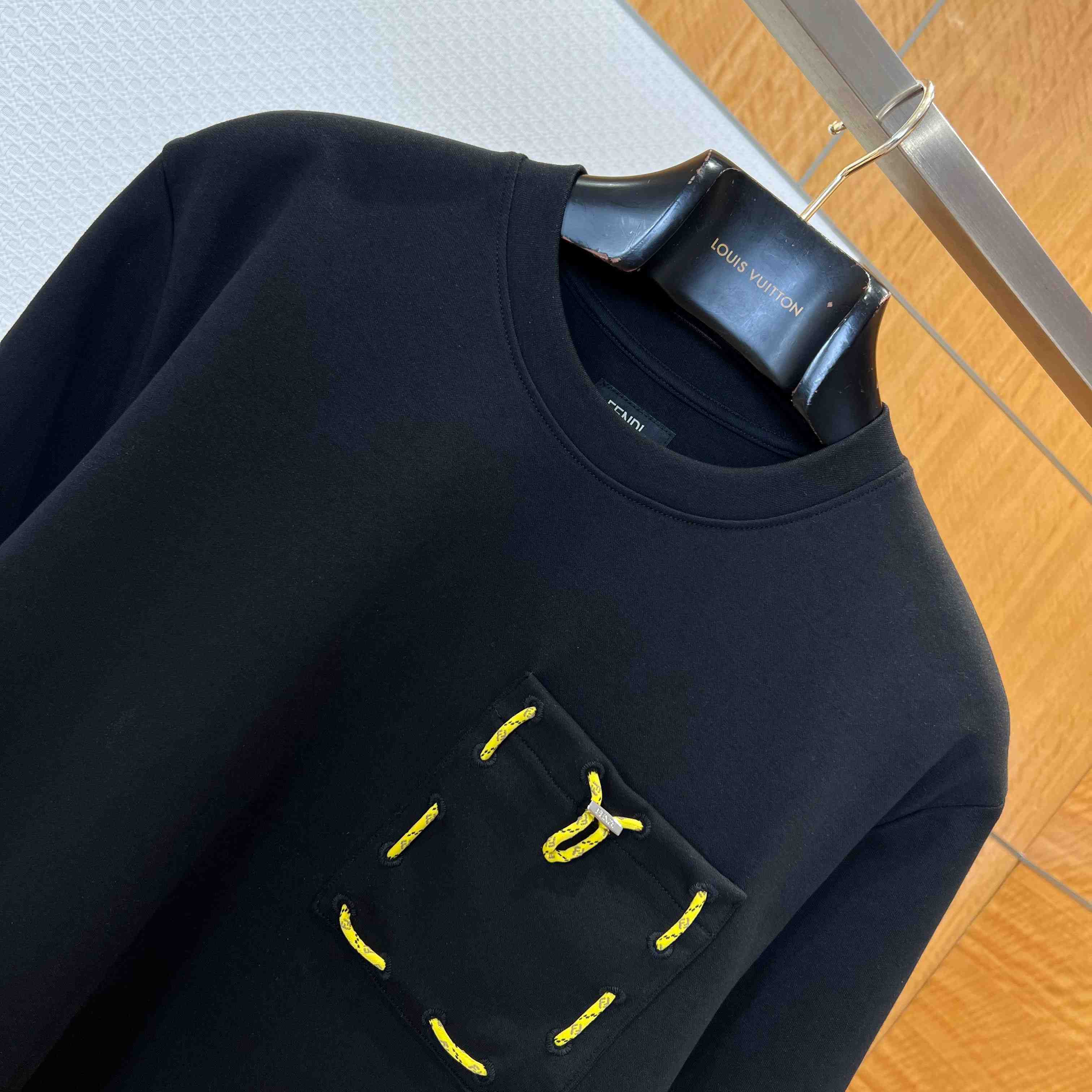 Fendi Black Cotton T-shirt - DopestKickz