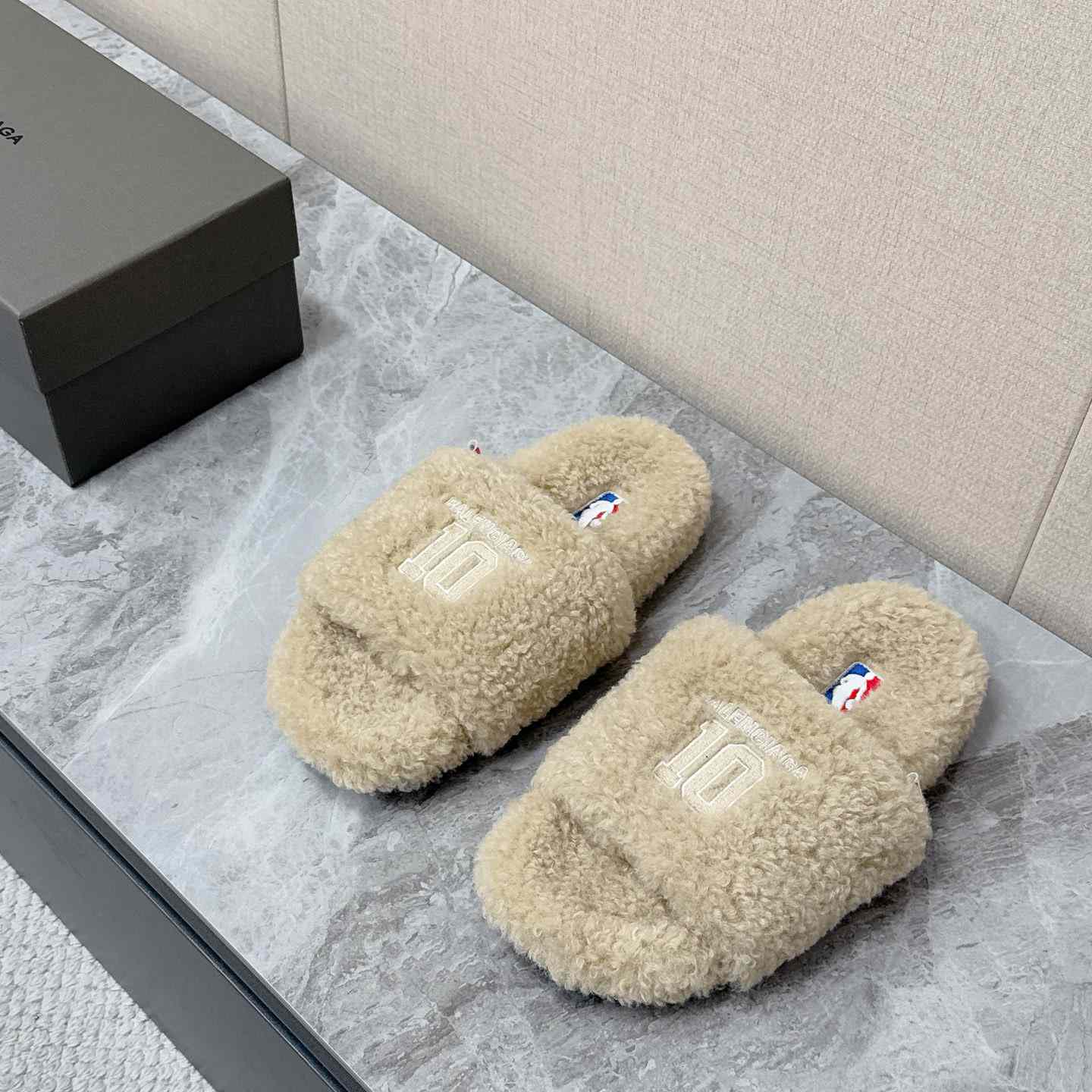 Balenciaga | Nba Collaboration Furry Open Mule - DopestKickz