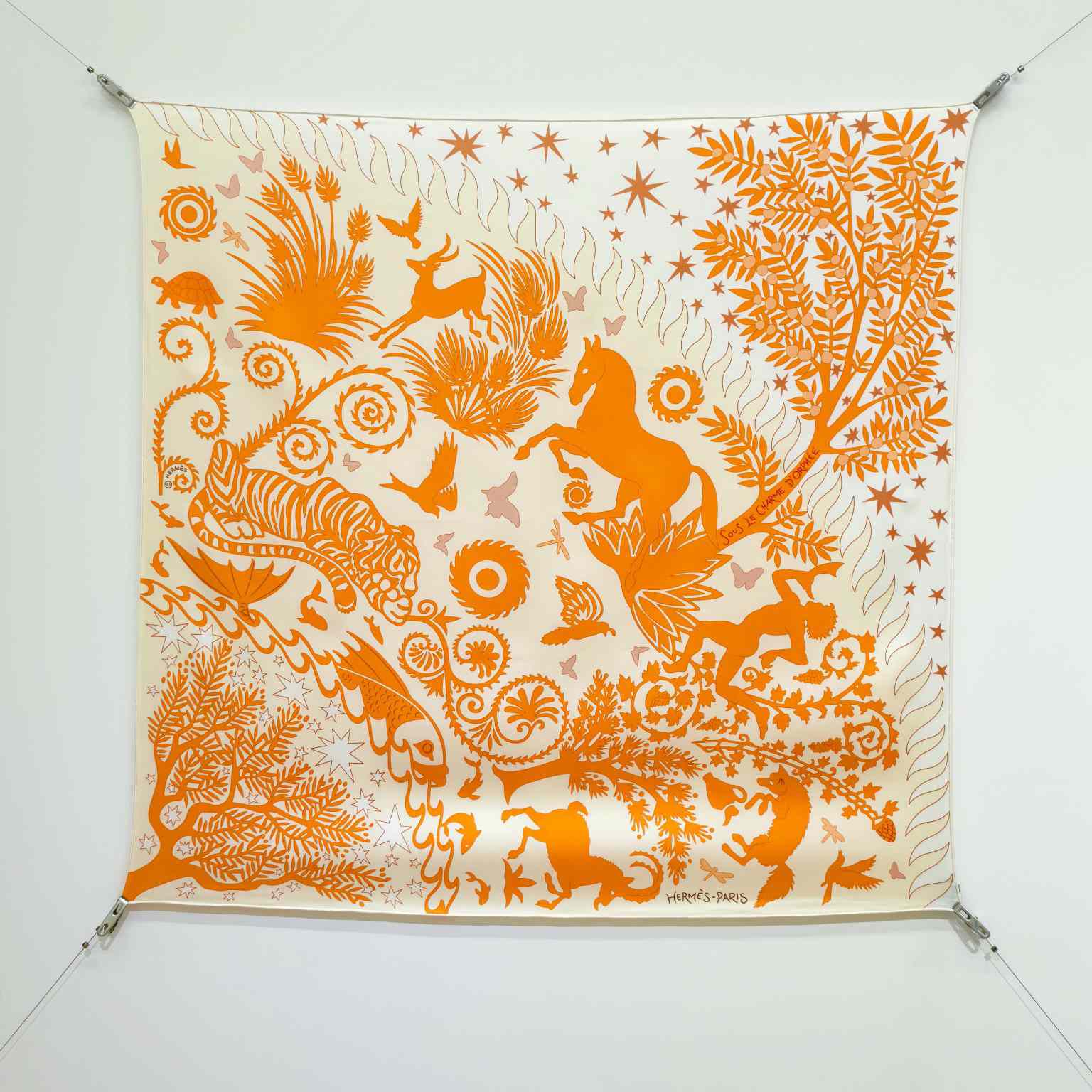 Hermes Sous le Charme D'Orphee Detail Scarf  - DopestKickz