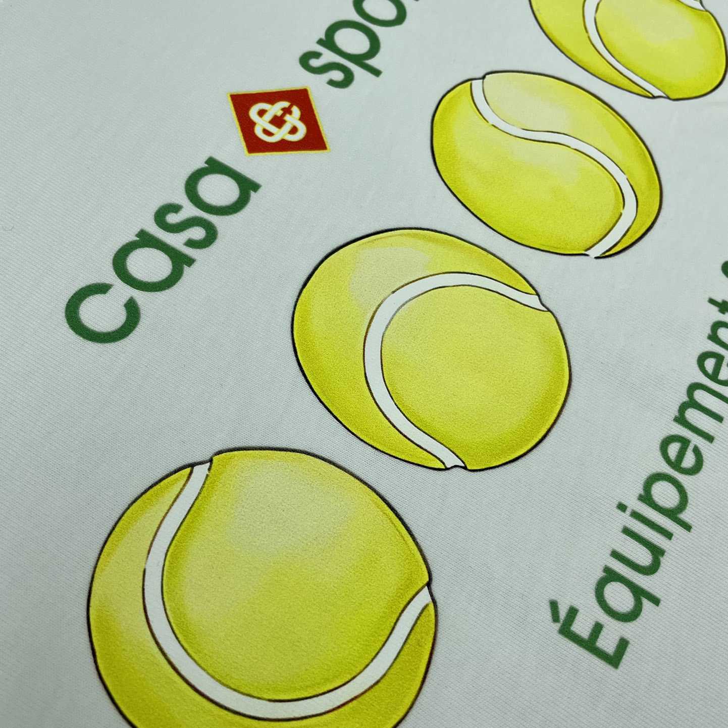 Casablanca Casa Sport Tennis Balls Tee 'Green/White' CA5033 - DopestKickz