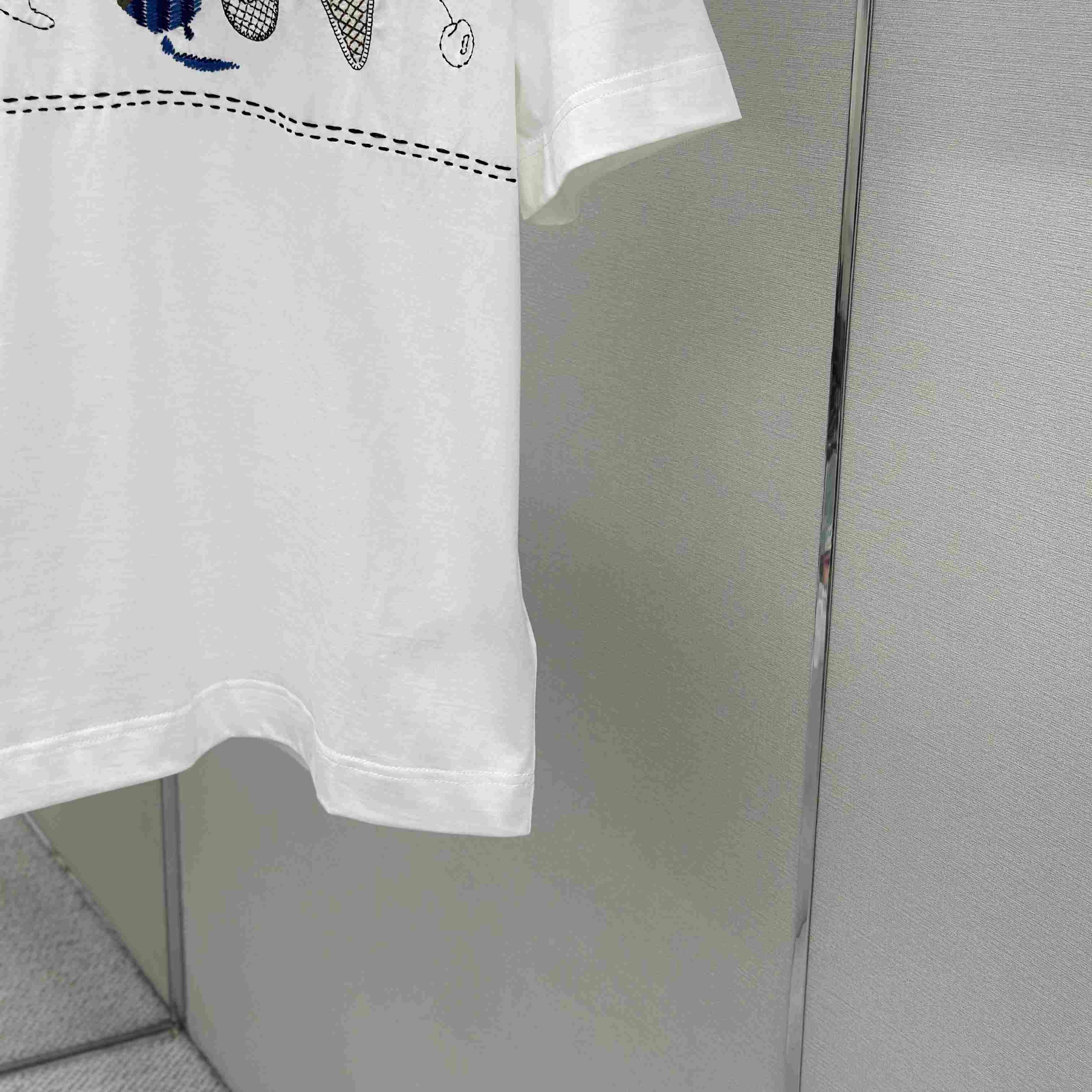 Fendi White Cotton T-shirt - DopestKickz