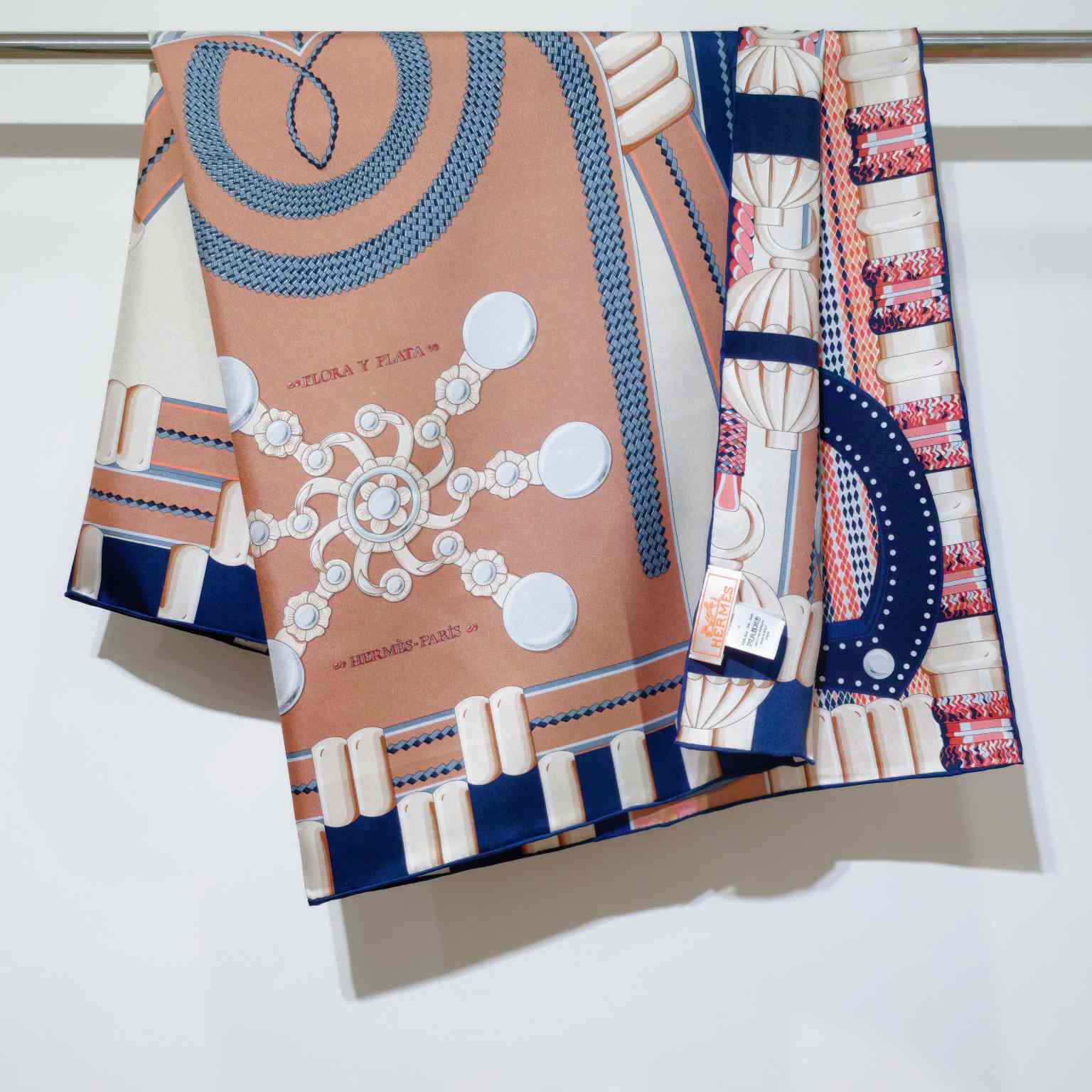 Hermes Flora Y Plata Scarf 90 - DopestKickz