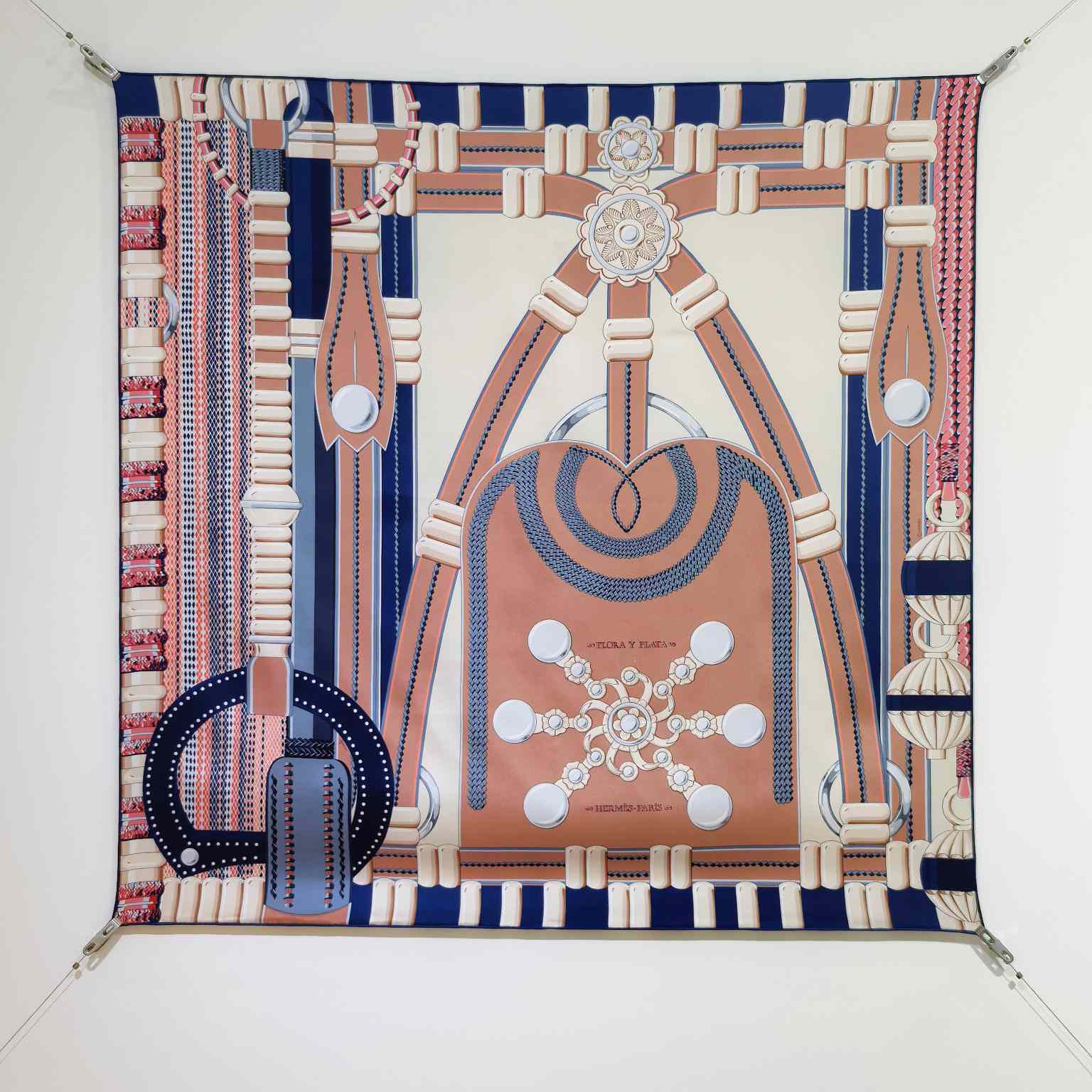 Hermes Flora Y Plata Scarf 90 - DopestKickz