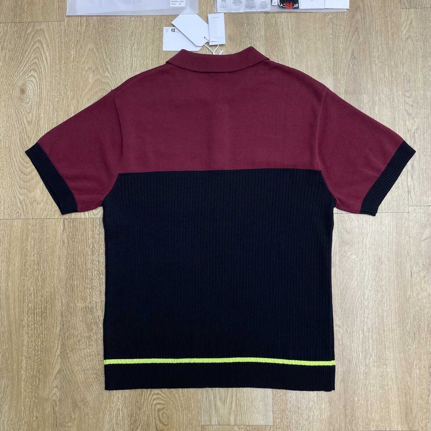 Casablanca  Stripe Merino Knit Polo D0204 - DopestKickz