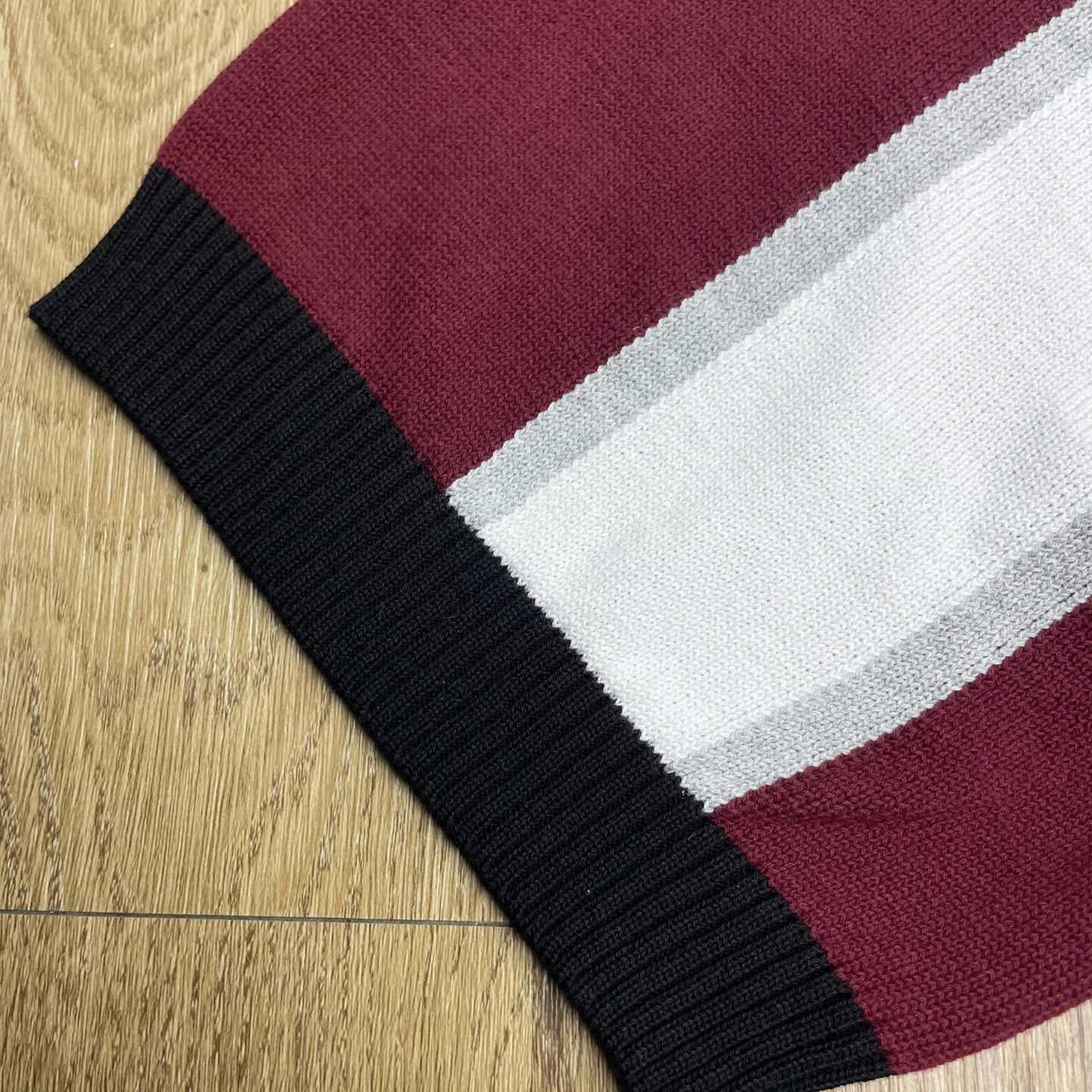 Casablanca  Stripe Merino Knit Polo D0204 - DopestKickz