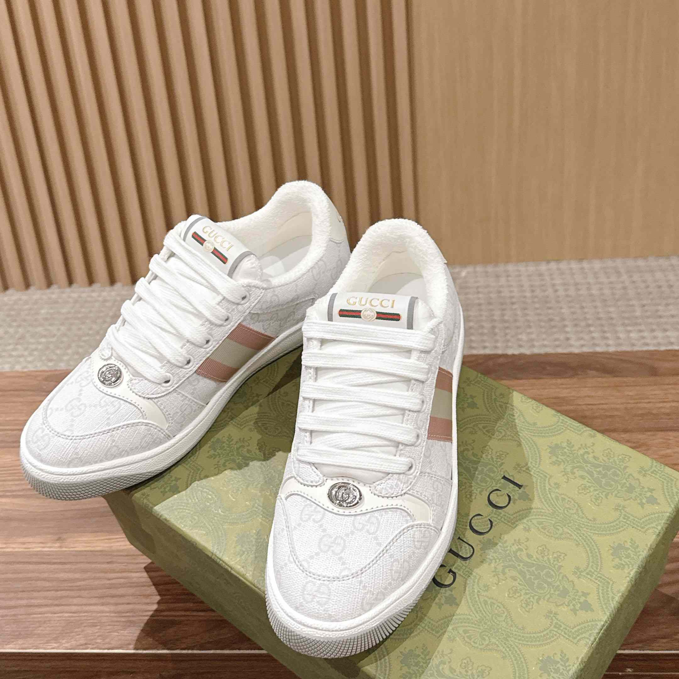 Gucci Screener GG Canvas Sneakers - DopestKickz