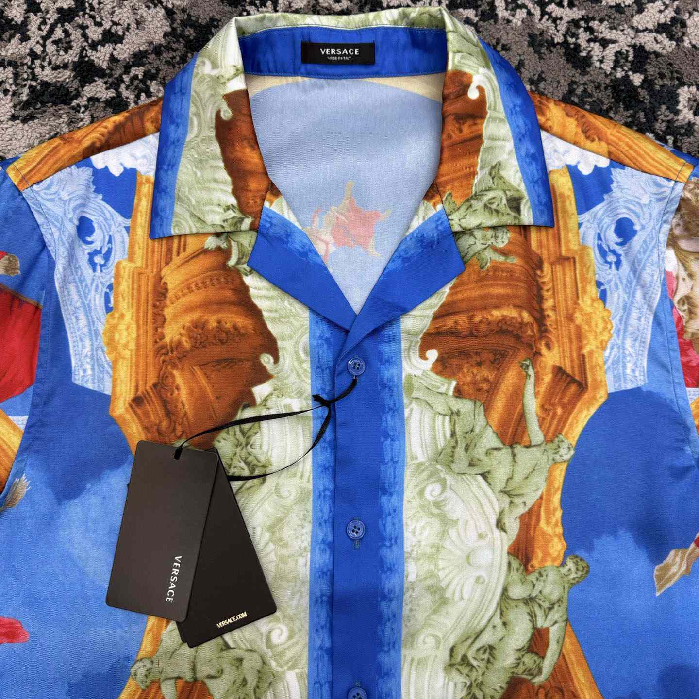 Versace  Printed Silk Twill Slim Shirt - DopestKickz