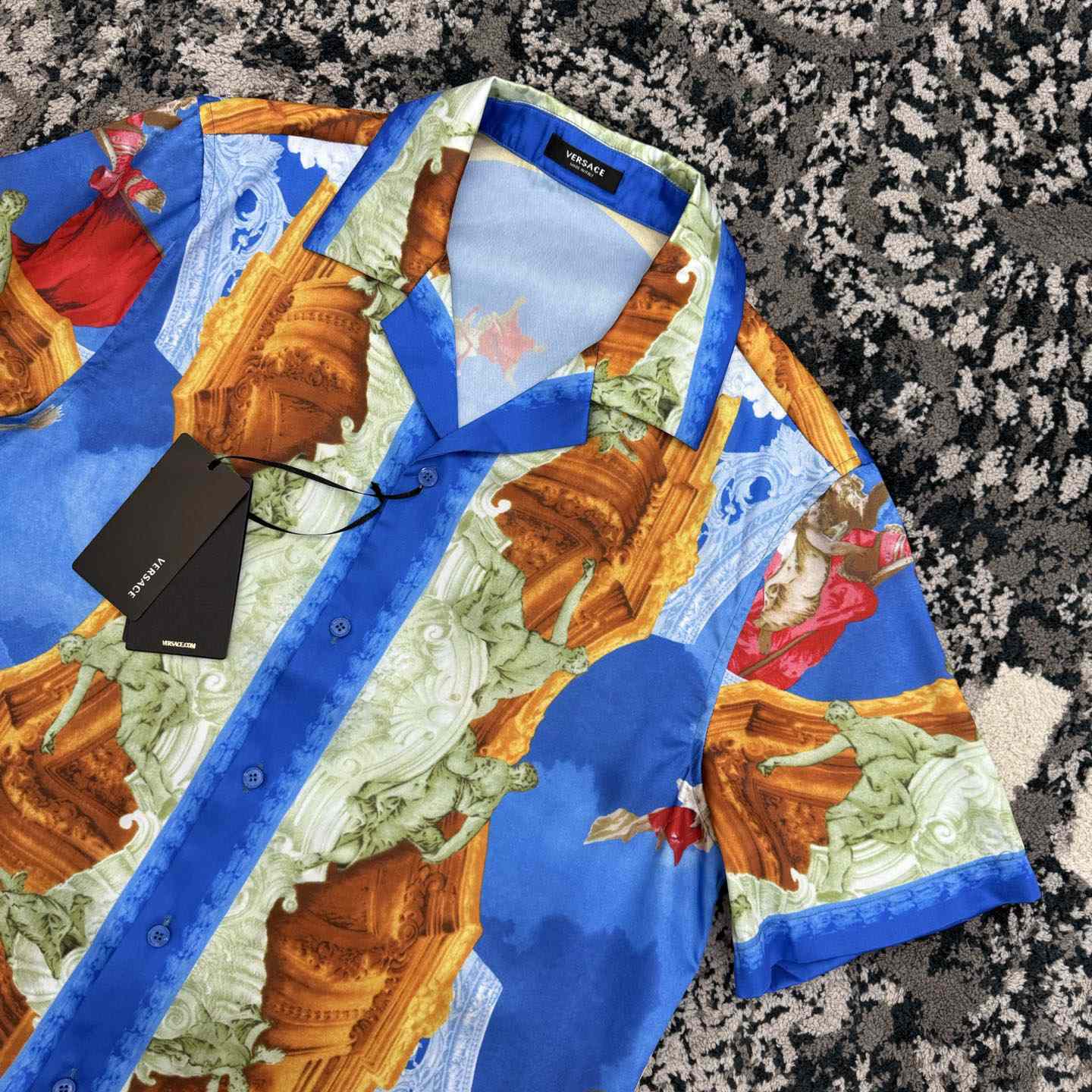 Versace  Printed Silk Twill Slim Shirt - DopestKickz