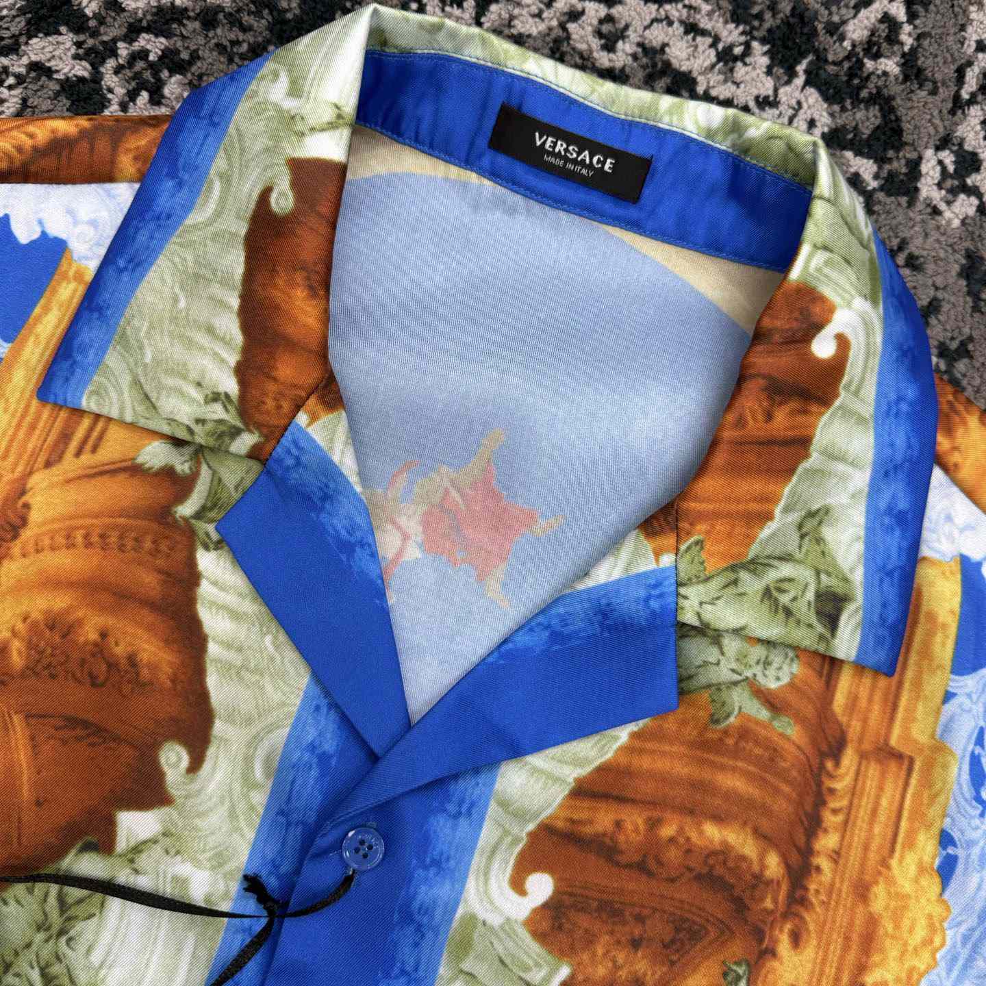 Versace  Printed Silk Twill Slim Shirt - DopestKickz