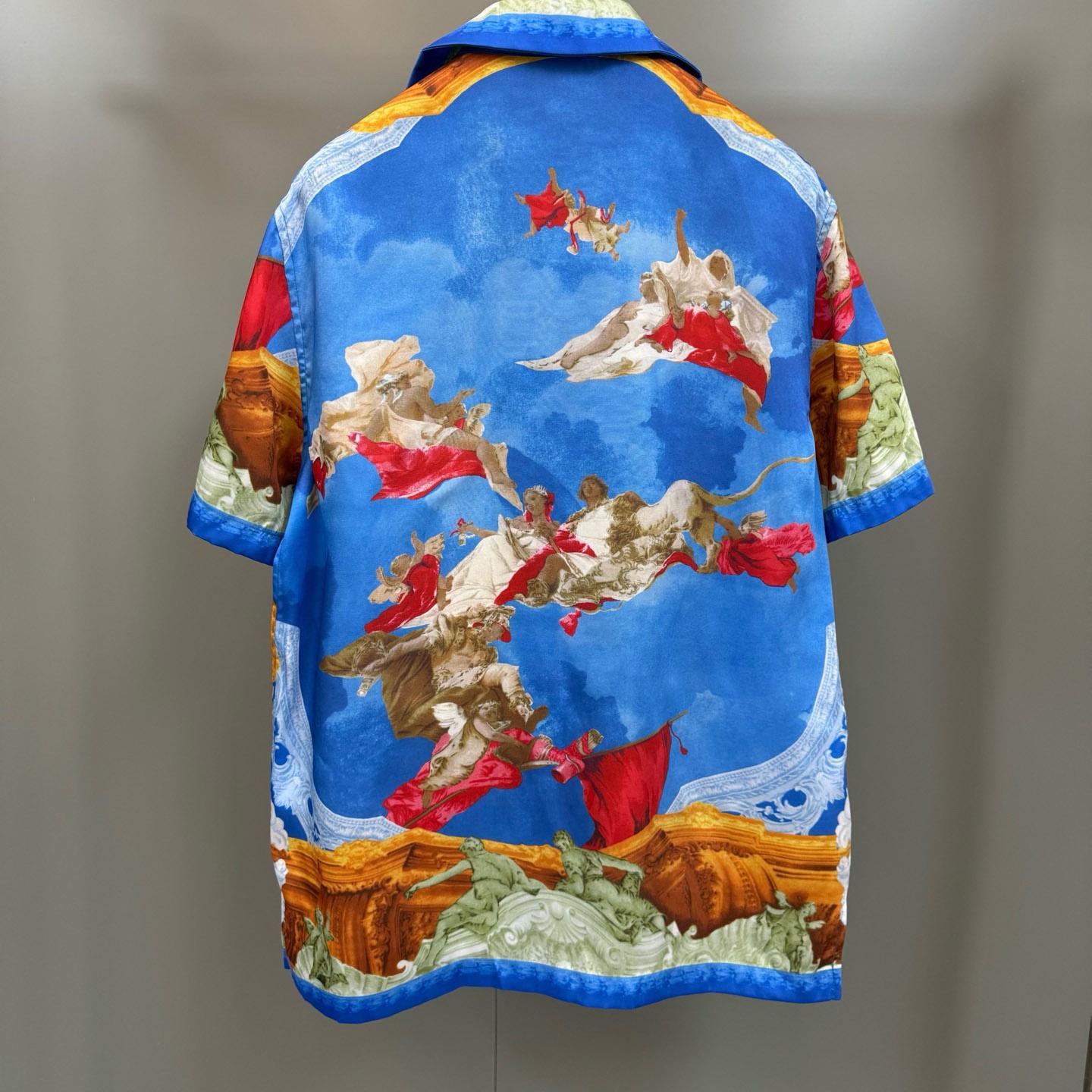 Versace  Printed Silk Twill Slim Shirt - DopestKickz