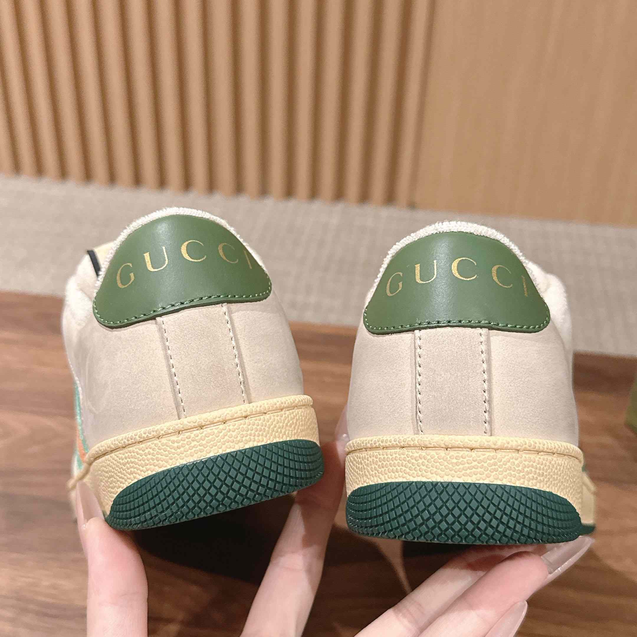 Gucci Screener Distressed 'Green Orange' - DopestKickz