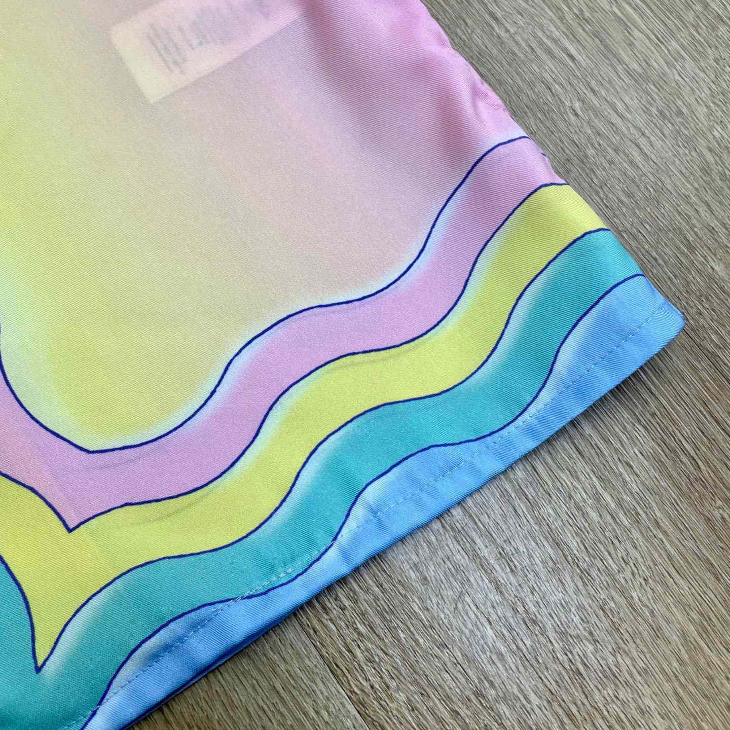Casablanca Pink & Yellow 'For The Love Of Dance' Short Sleeve Shirt CA3575 - DopestKickz
