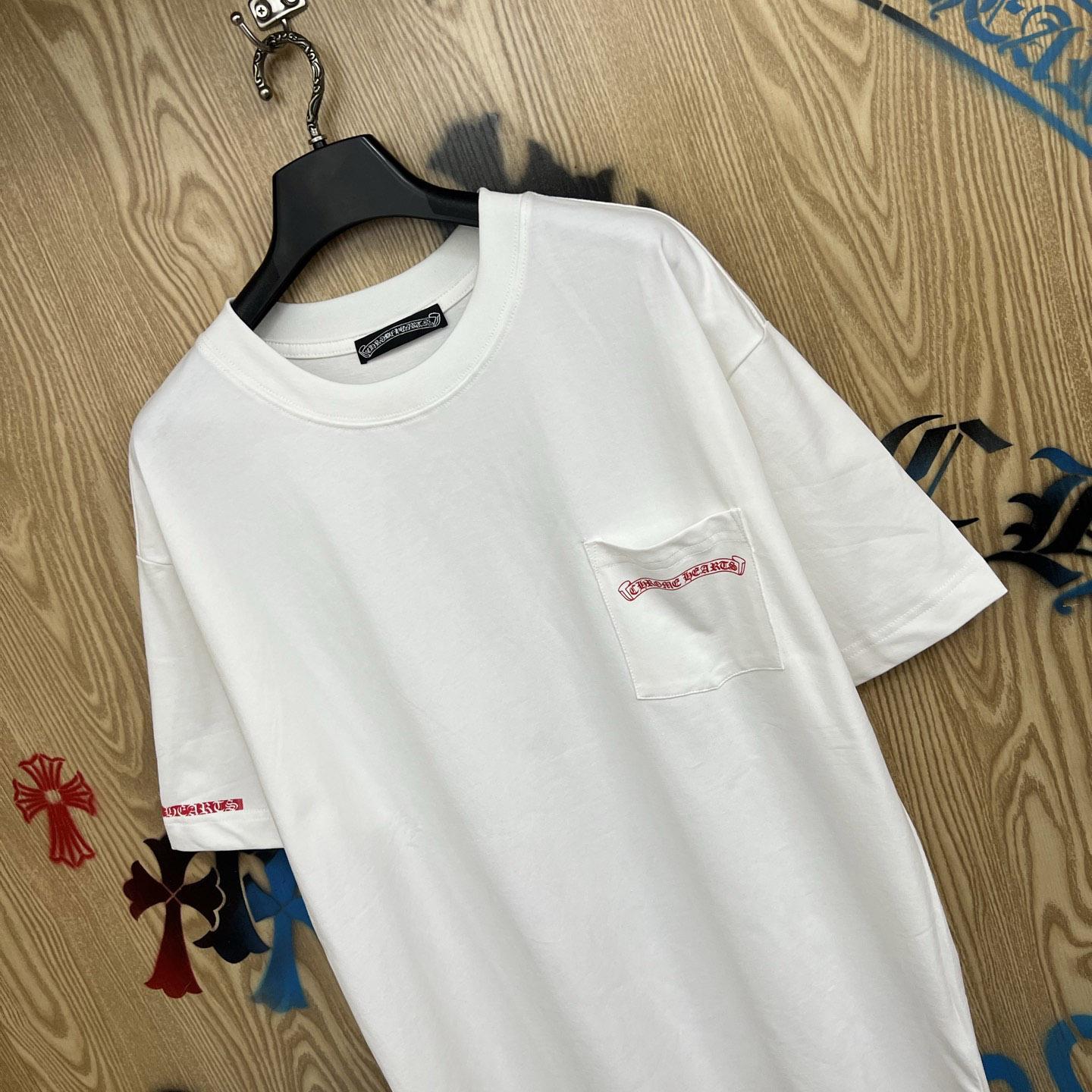 Chrome Hearts Vertical Logo T-Shirt  'White' - DopestKickz