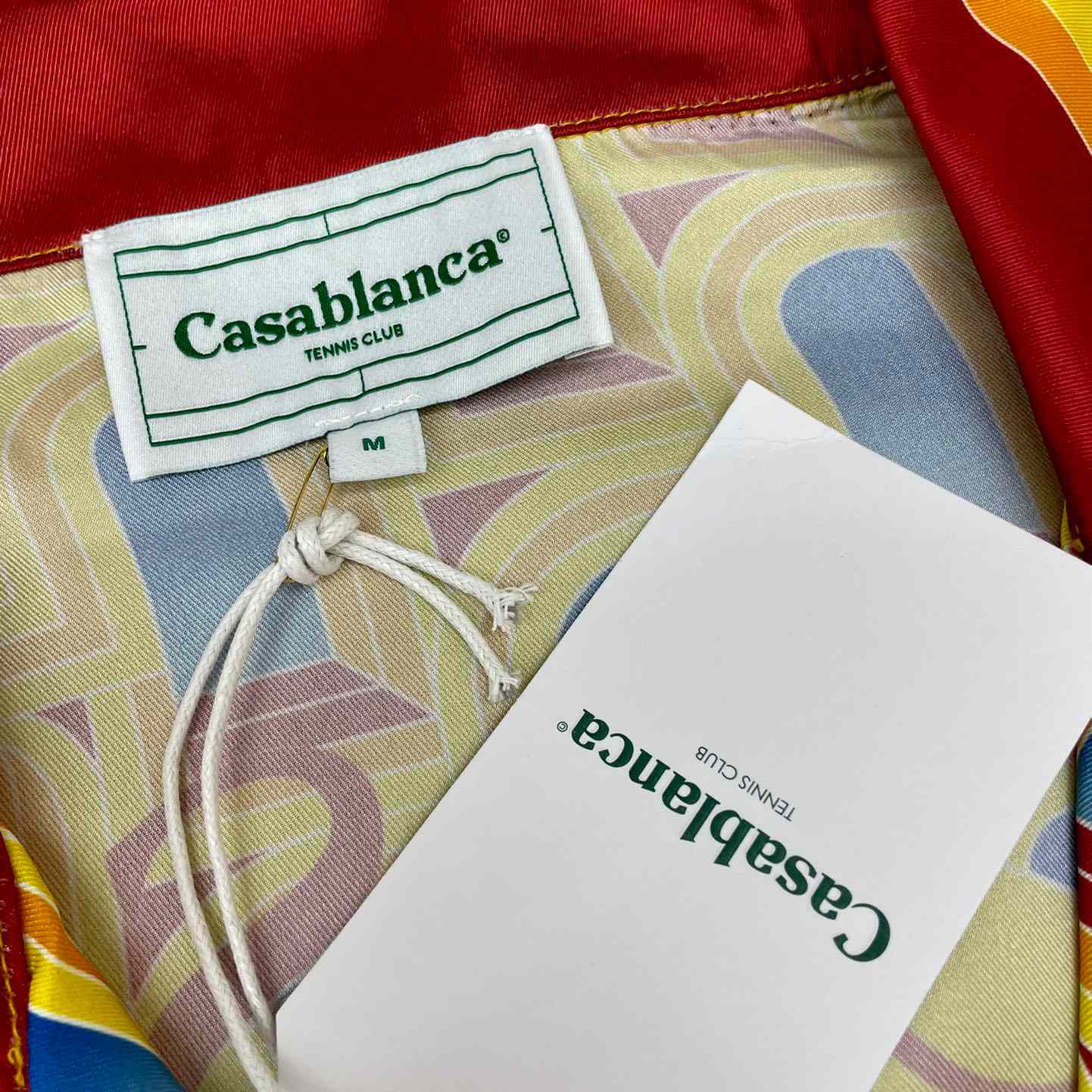 Casablanca L'Arche De Jour Cuban Collar Silk Shirt 'Multicolor' c557 - DopestKickz