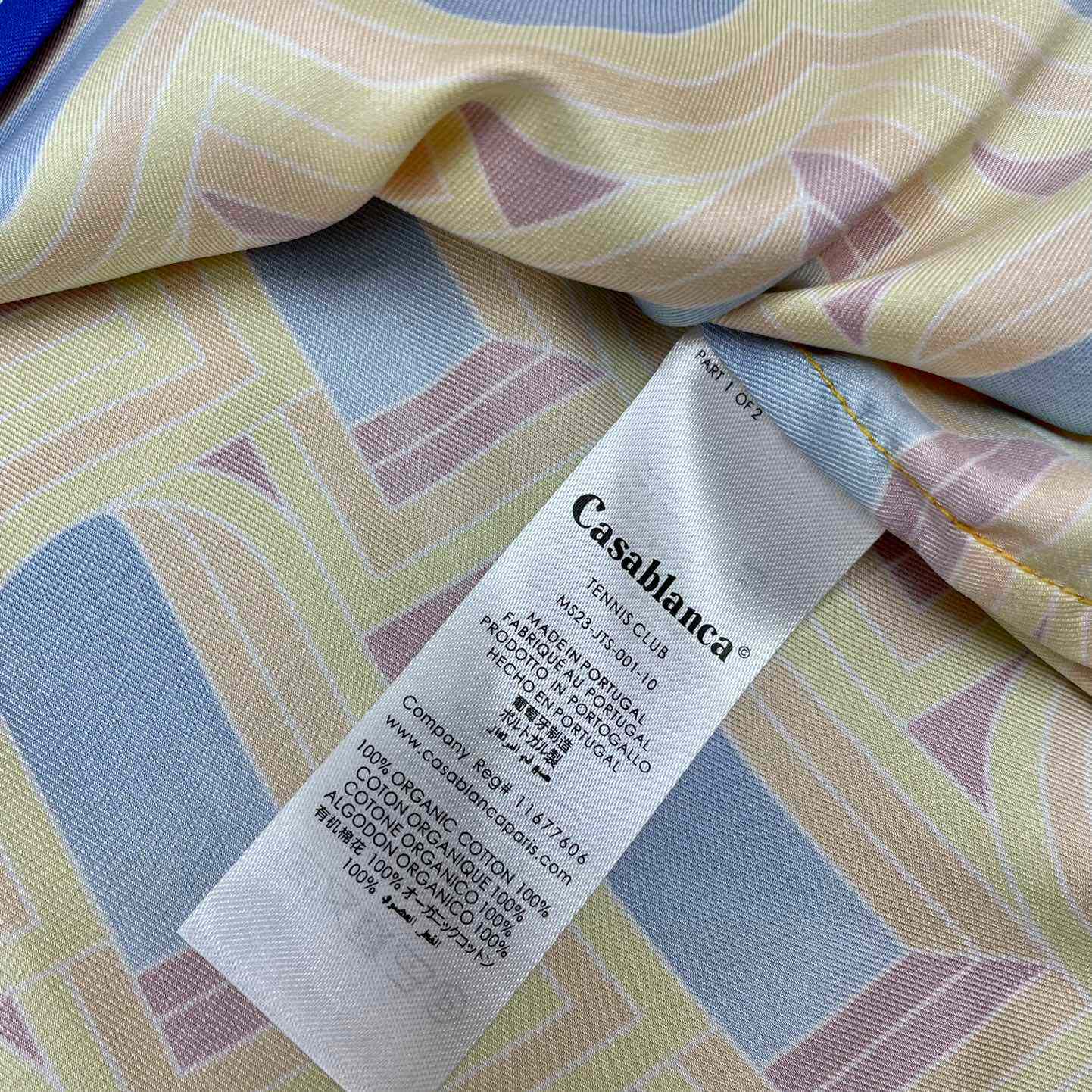 Casablanca L'Arche De Jour Cuban Collar Silk Shirt 'Multicolor' c557 - DopestKickz