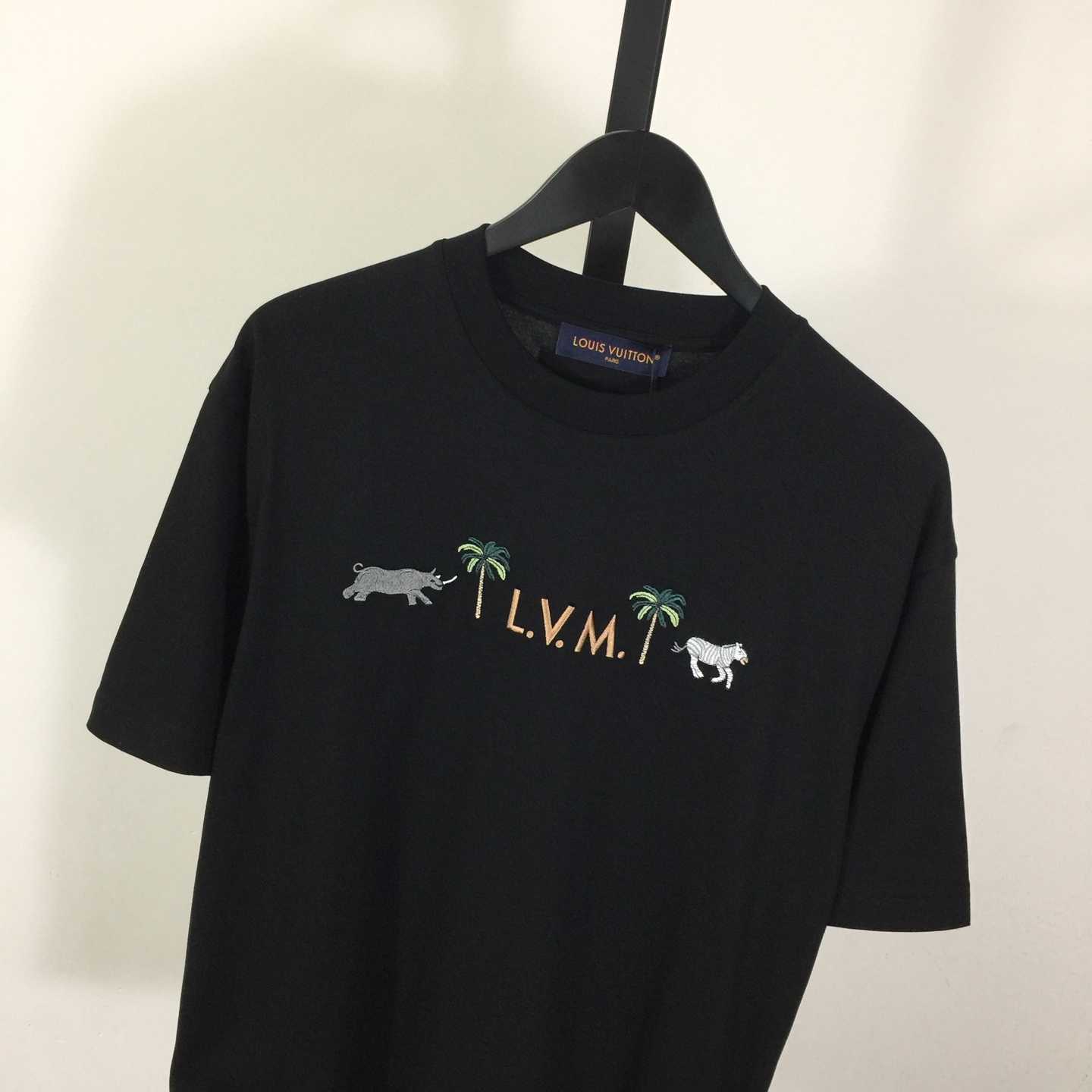 Louis Vuitton Logo Cotton T-Shirt  - DopestKickz