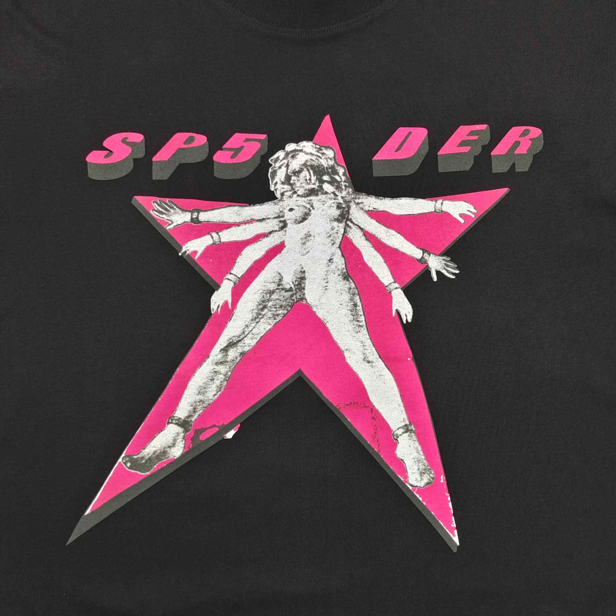 Sp5der Star Girl Tee 'Black' - DopestKickz