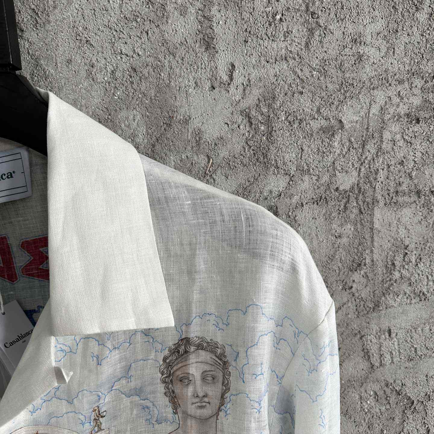 Casablanca Le Temple Du Savoir Linen Shirt - DopestKickz