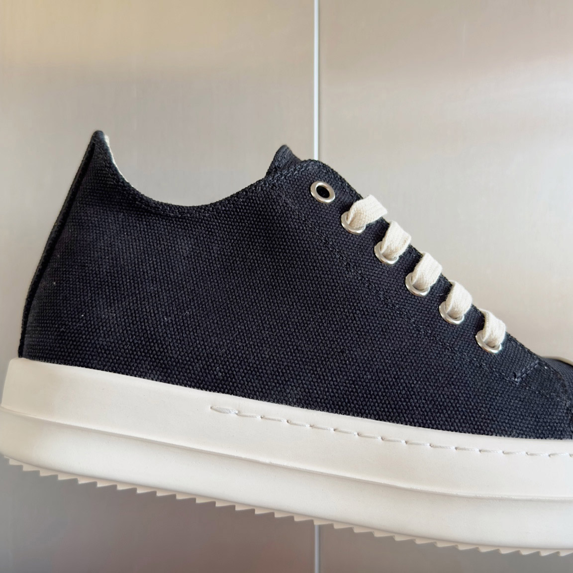 Rick Owens Drkshdw Ramones Canvas Low - DopestKickz