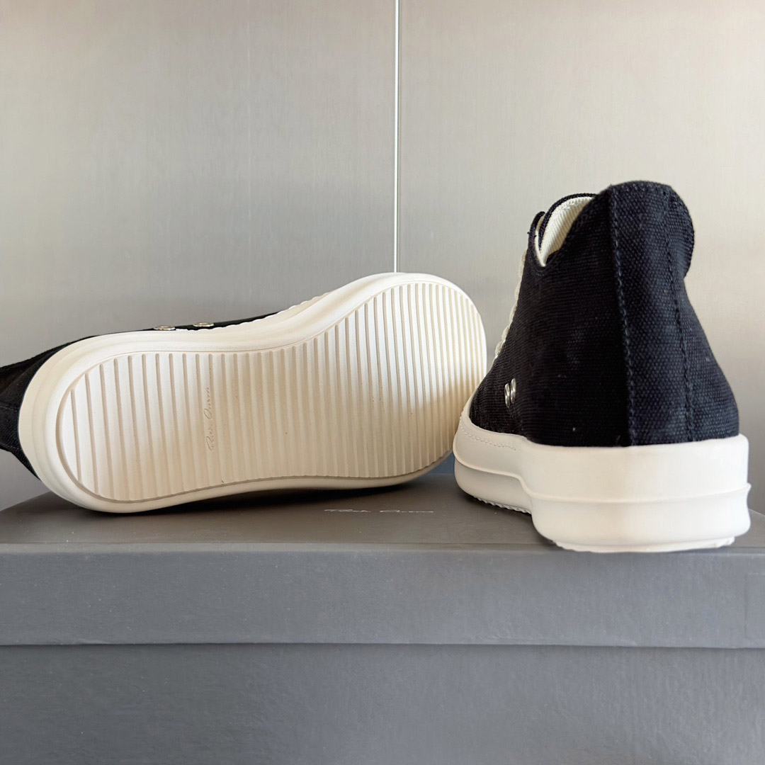 Rick Owens Drkshdw Ramones Canvas Low - DopestKickz