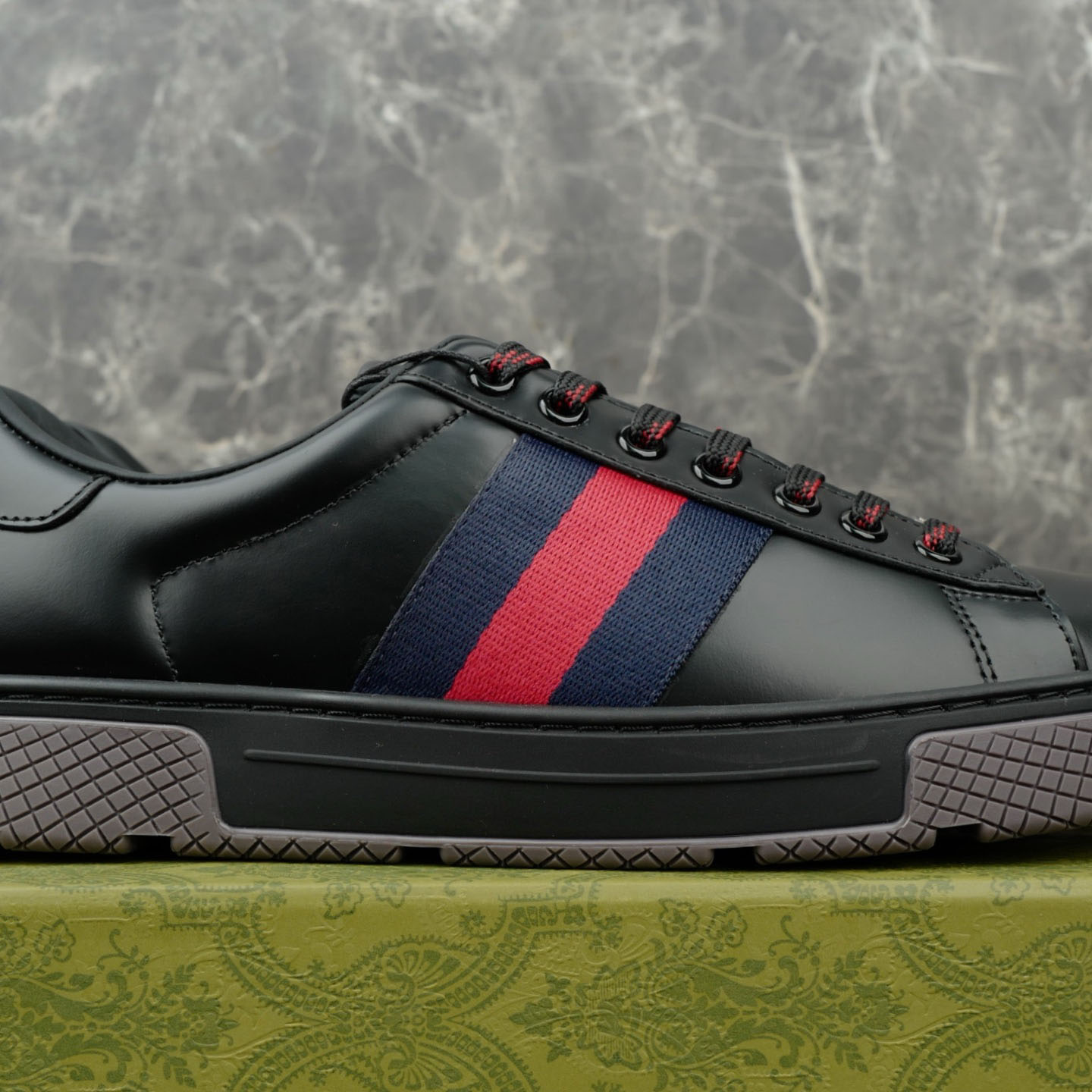 Gucci Ace Sneaker With Web - DopestKickz