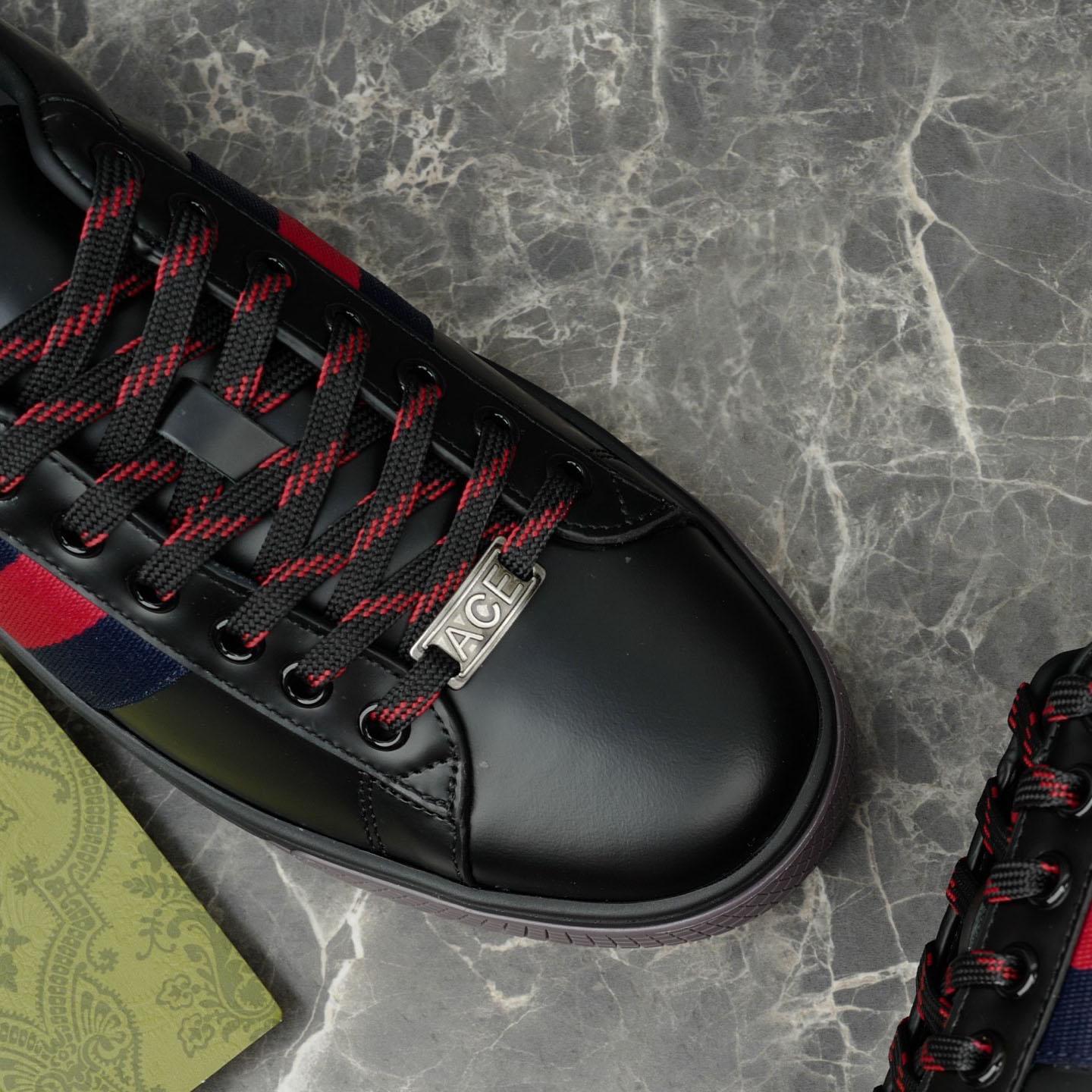 Gucci Ace Sneaker With Web - DopestKickz