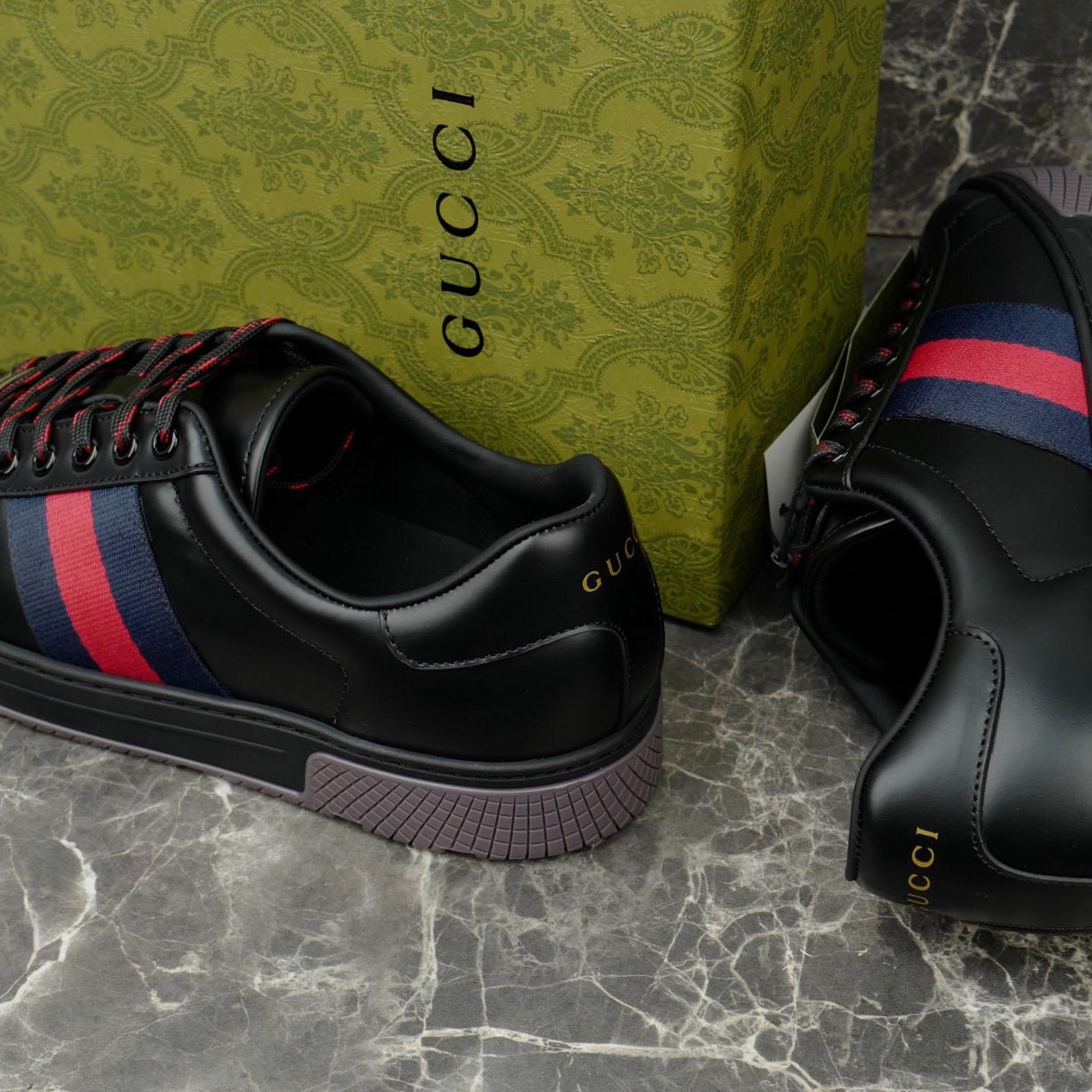 Gucci Ace Sneaker With Web - DopestKickz