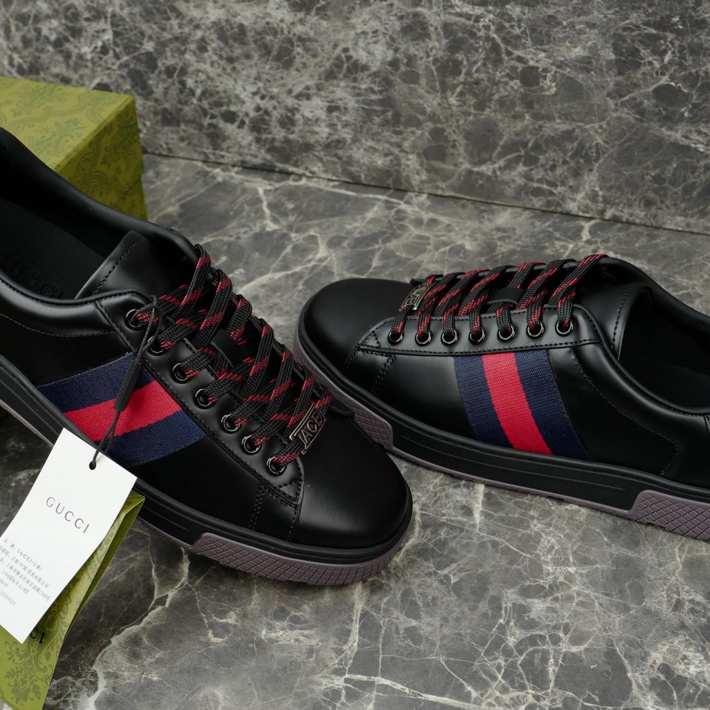 Gucci Ace Sneaker With Web - DopestKickz
