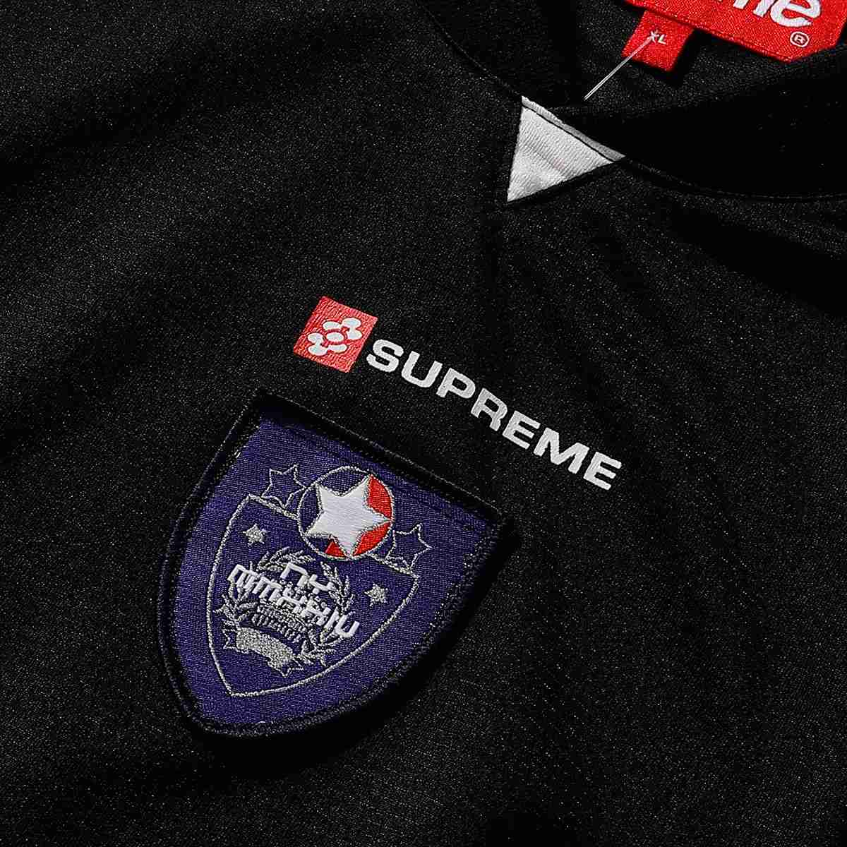 Supreme Crest Soccer Jersey 'Black' - DopestKickz