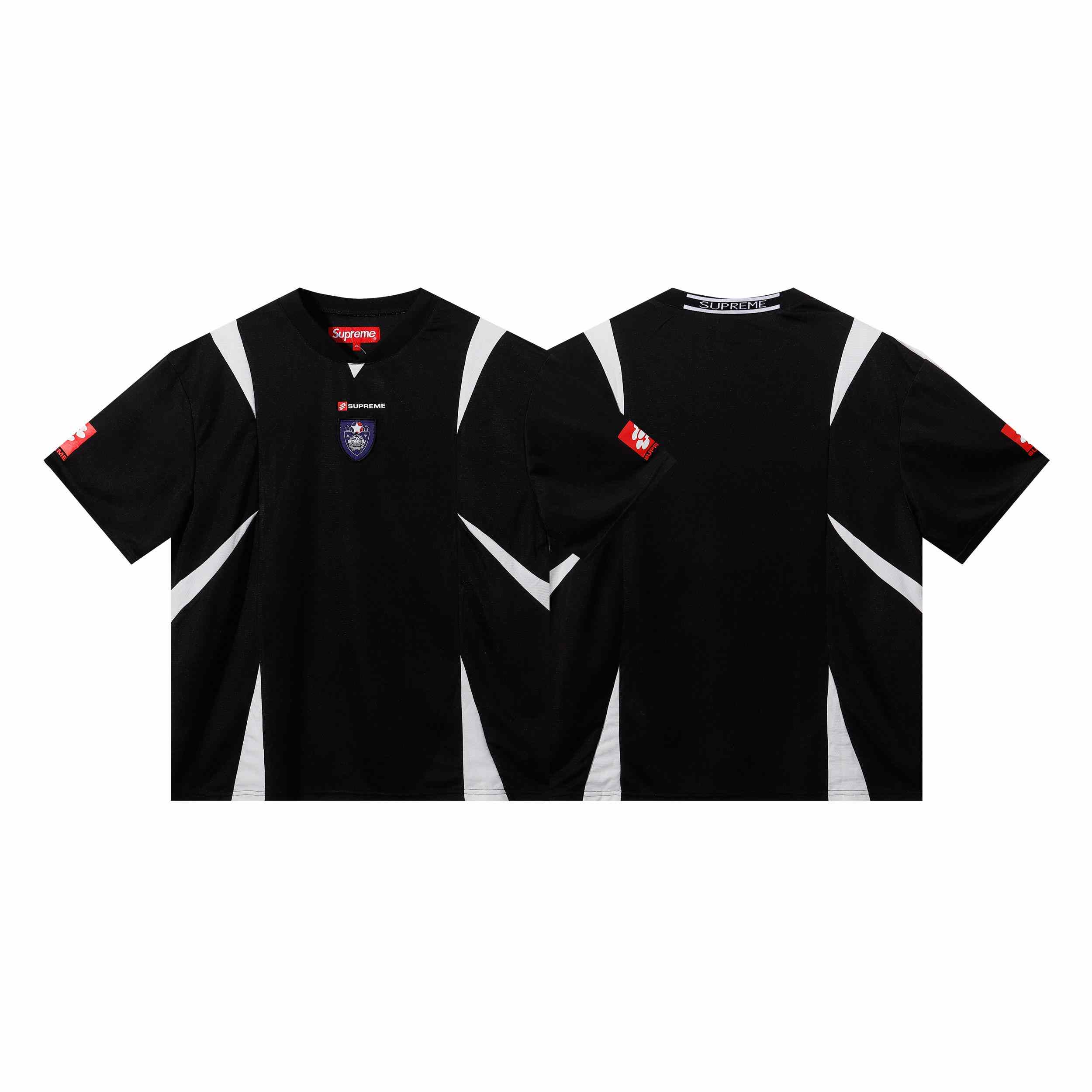 Supreme Crest Soccer Jersey 'Black' - DopestKickz